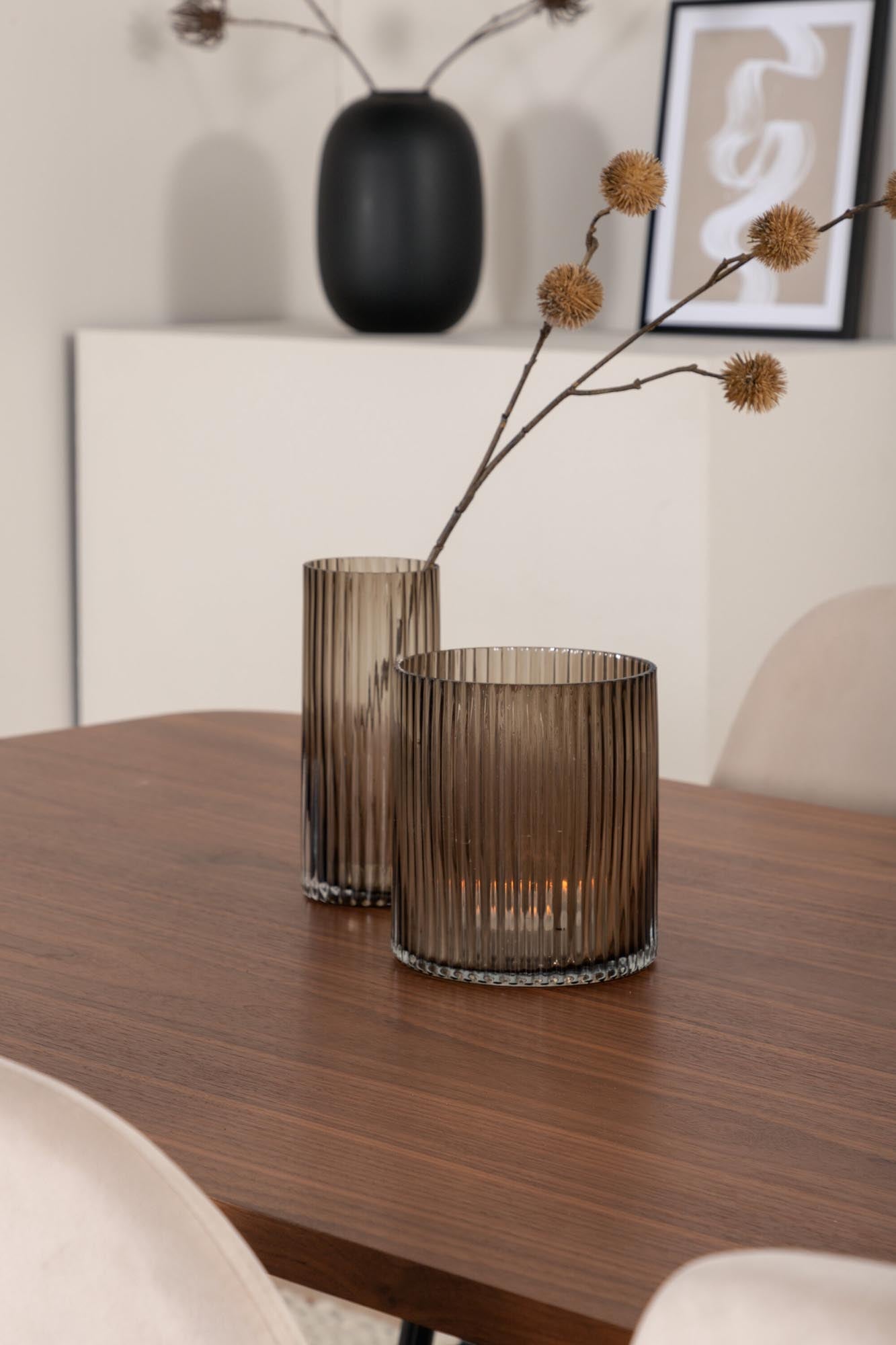 Uno Esszimmerset + Polar 200cm/6St. in Beige, Schwarz präsentiert im Onlineshop von KAQTU Design AG. Esszimmerset ist von Venture Home
