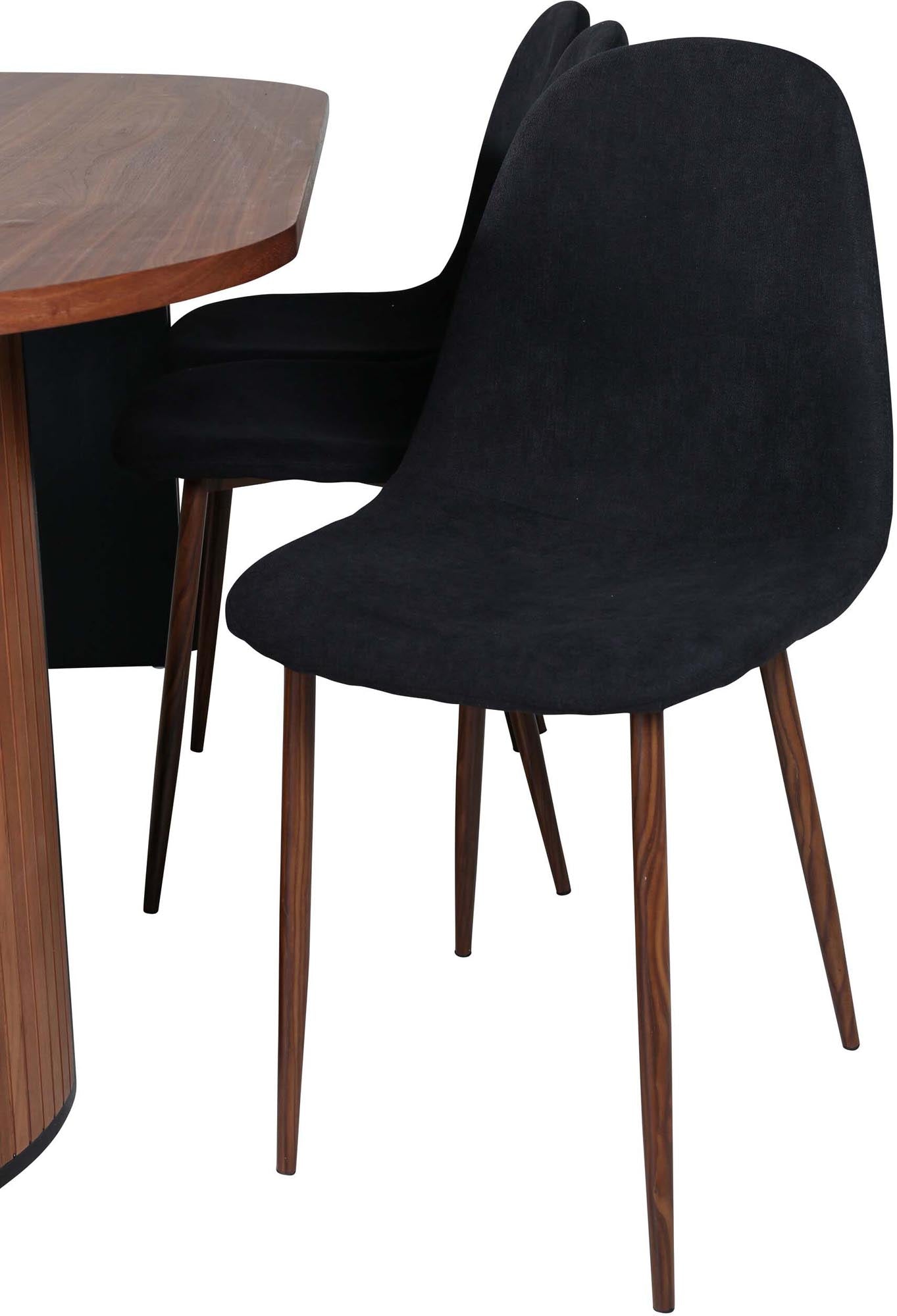 Bianca Esszimmerset + Polar 200cm/6St. in Nussbaum präsentiert im Onlineshop von KAQTU Design AG. Esszimmerset ist von Venture Home