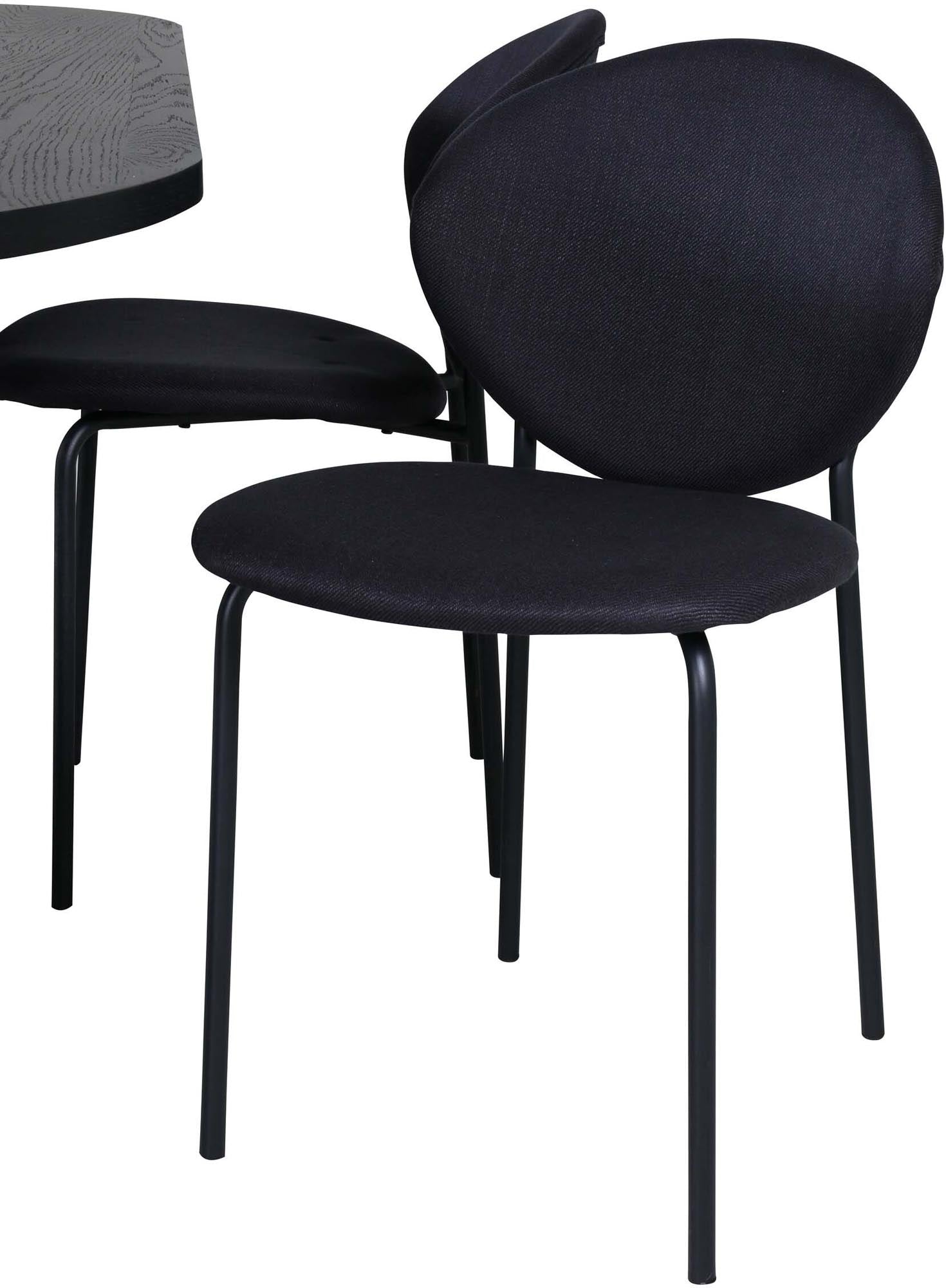 Bianca Esszimmerset + Vault 200cm/4St. in Schwarz präsentiert im Onlineshop von KAQTU Design AG. Esszimmerset ist von Venture Home
