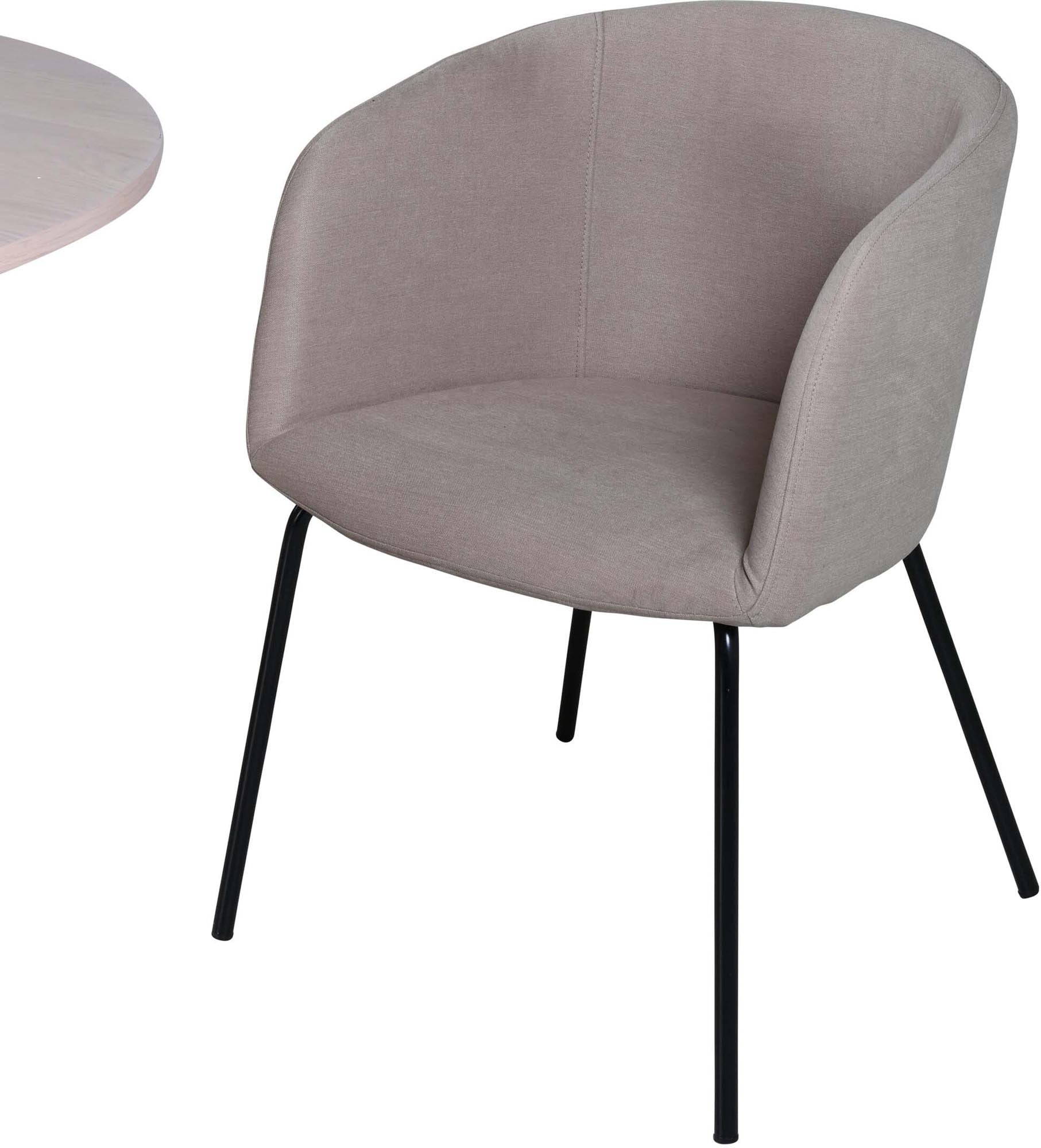 Bianca Esszimmerset + Berit ⌀110cm/4St. in Weiss / Beige präsentiert im Onlineshop von KAQTU Design AG. Esszimmerset ist von Venture Home