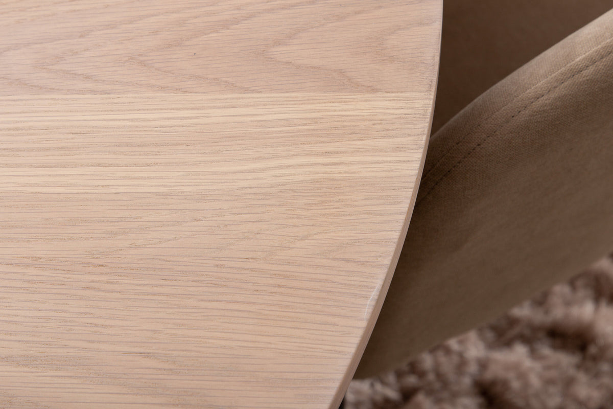 Bianca Esszimmerset + Berit ⌀110cm/4St. in Weiss / Beige präsentiert im Onlineshop von KAQTU Design AG. Esszimmerset ist von Venture Home