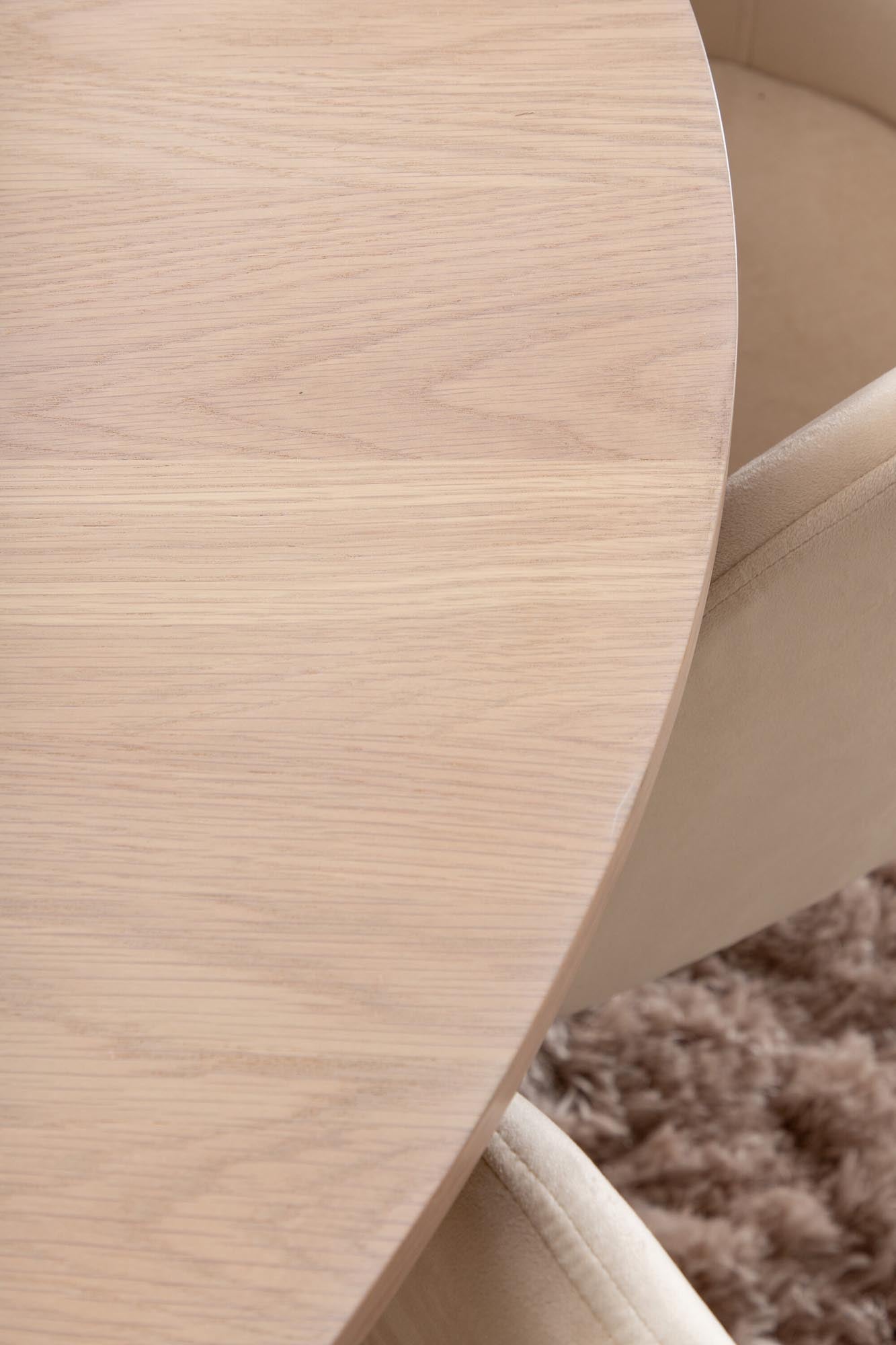 Bianca Esszimmerset + Berit ⌀110cm/4St. in Weiss / Beige präsentiert im Onlineshop von KAQTU Design AG. Esszimmerset ist von Venture Home