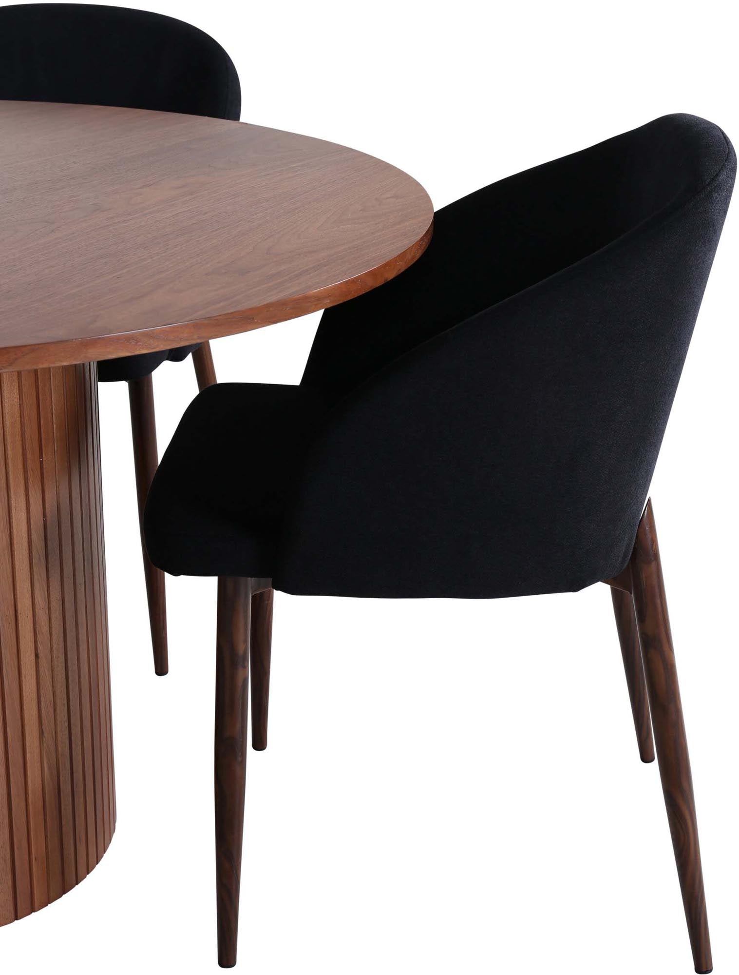 Bianca Esszimmerset + Arch ⌀110cm/4St. in Schwarze Walnuss präsentiert im Onlineshop von KAQTU Design AG. Esszimmerset ist von Venture Home