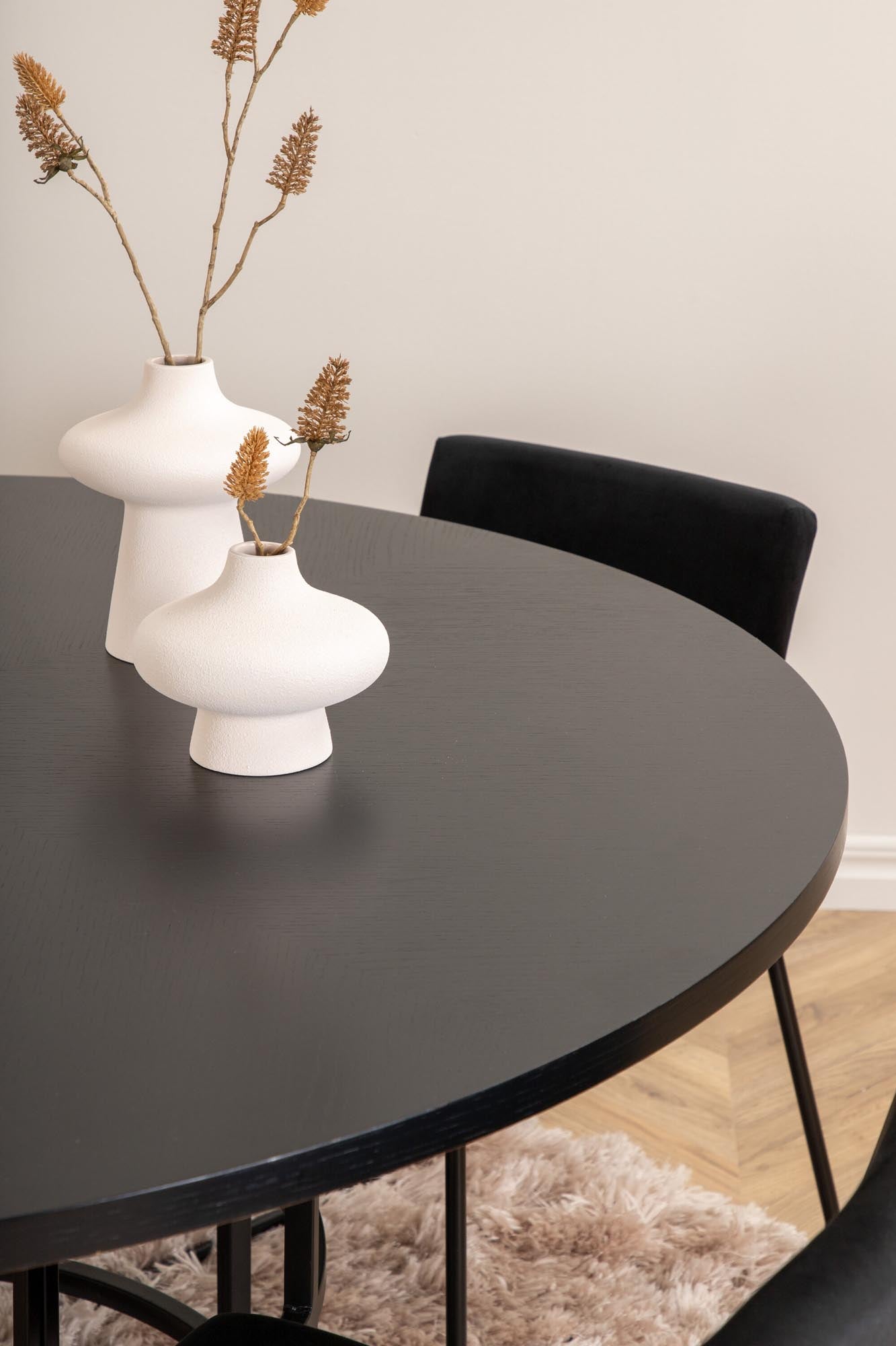 Esszimmerset Copenhagen + Kenth ⌀140cm/4St. in Schwarz präsentiert im Onlineshop von KAQTU Design AG. Esszimmerset ist von Venture Home