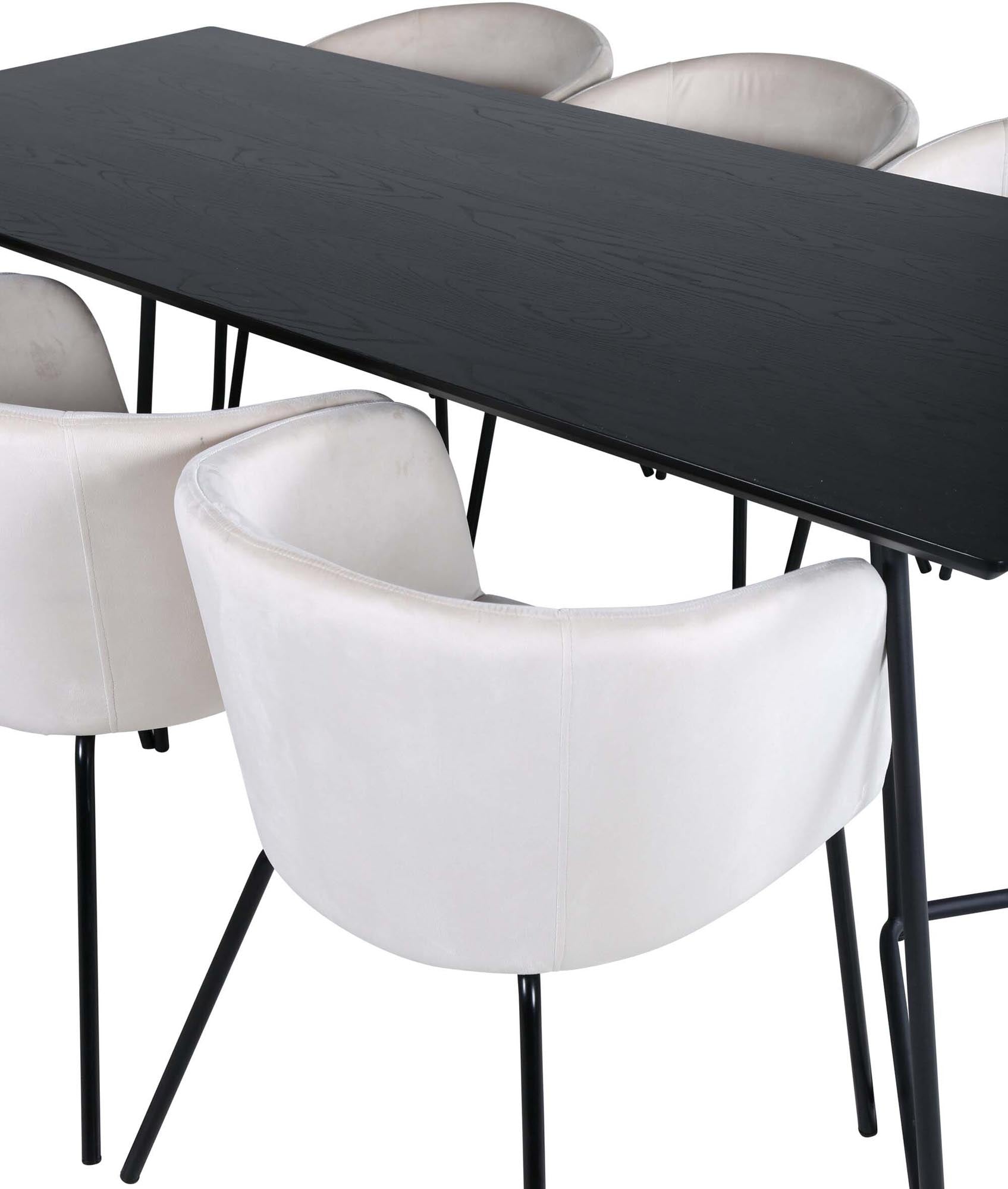 Elegantes Petra Esszimmerset 190cm mit 6 Stühlen von Venture Home.