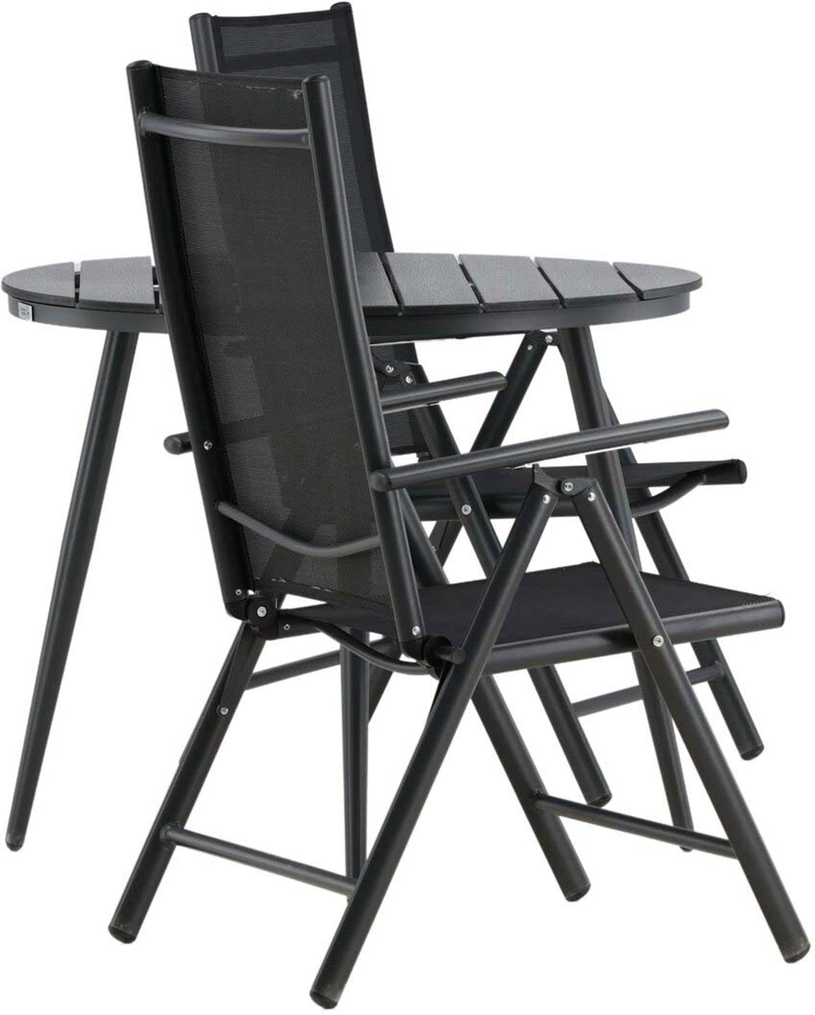 Entdecken Sie das stilvolle Break Outdoor-Tischset ⌀90cm/2St. von Venture Home – ideal für Garten und Terrasse. Hochwertig, robust und pflegeleicht!