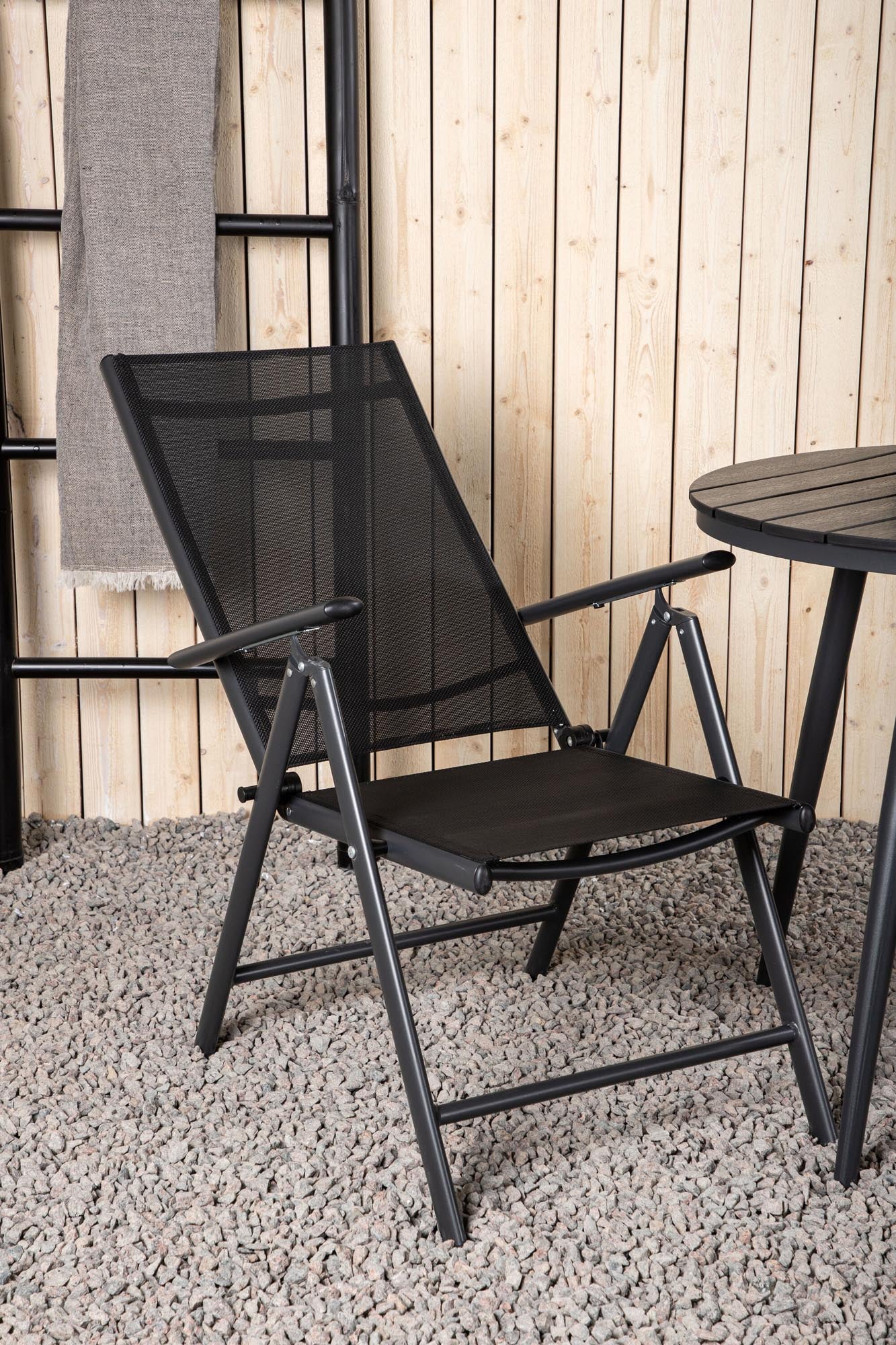 Stilvolles Break Outdoor-Tischset ⌀90cm für einladende Garten- und Terrassengestaltung. Perfekt für gesellige Stunden im Freien.