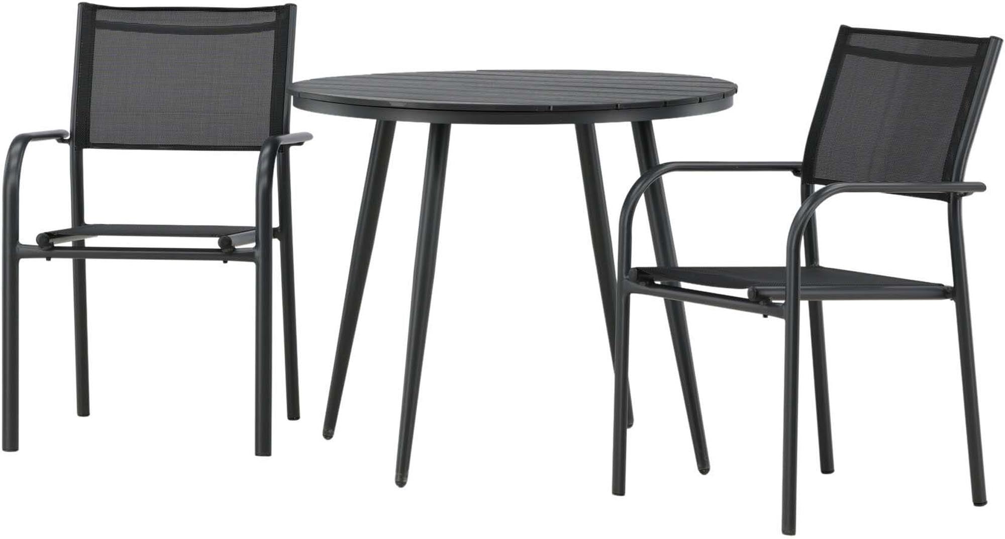 Entdecken Sie das Break Outdoor-Tischset mit Santorini-Stühlen – ideal für gesellige Momente im Freien. Robust, wetterfest und elegant!