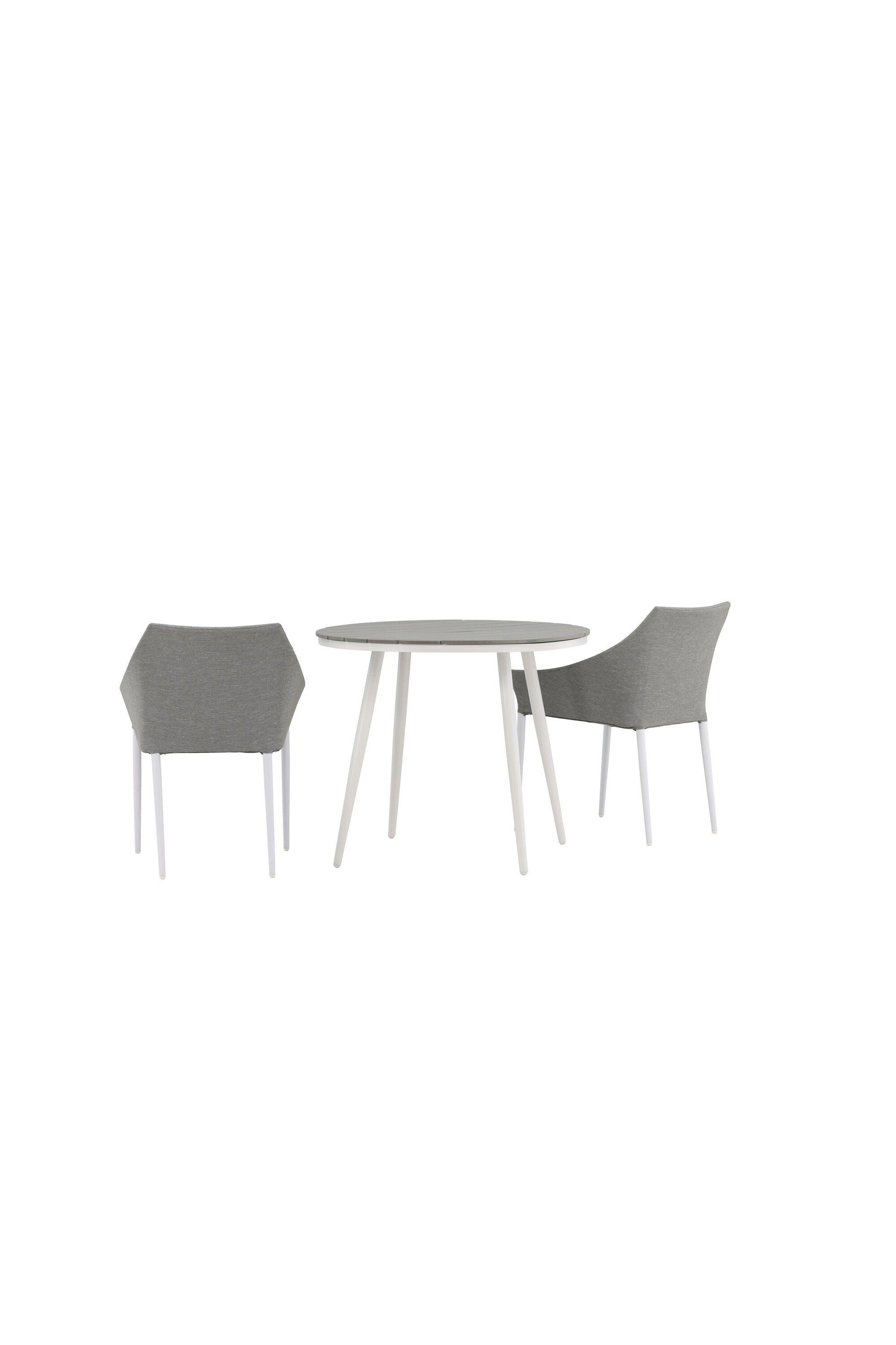 Break Outdoor-Tischset + Spoga ⌀90cm/2St. in Weiss präsentiert im Onlineshop von KAQTU Design AG. Gartentischset ist von Venture Home