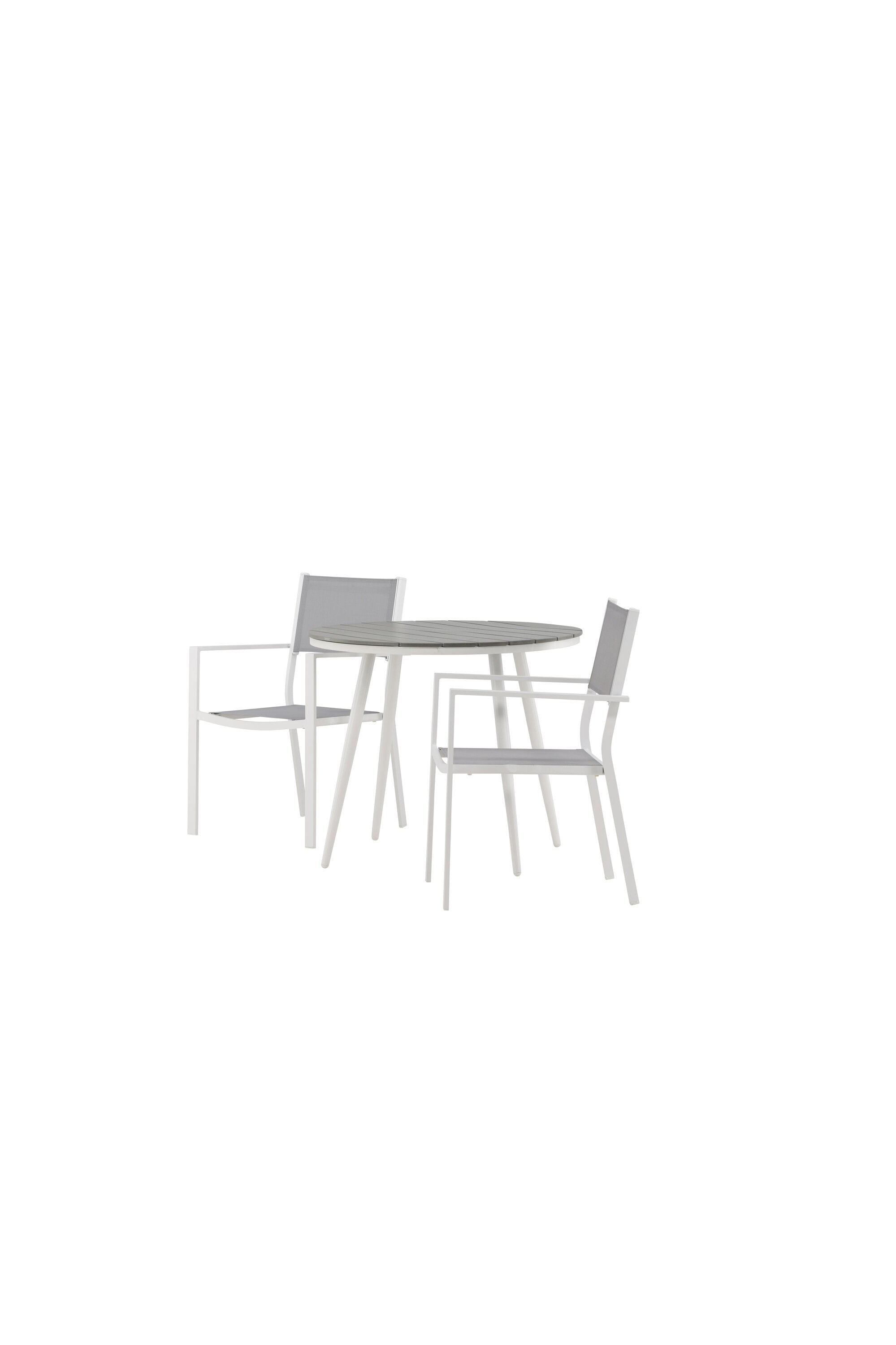 Break Outdoor-Tischset + Copacabana ⌀90cm/2St. in Grau präsentiert im Onlineshop von KAQTU Design AG. Gartentischset ist von Venture Home