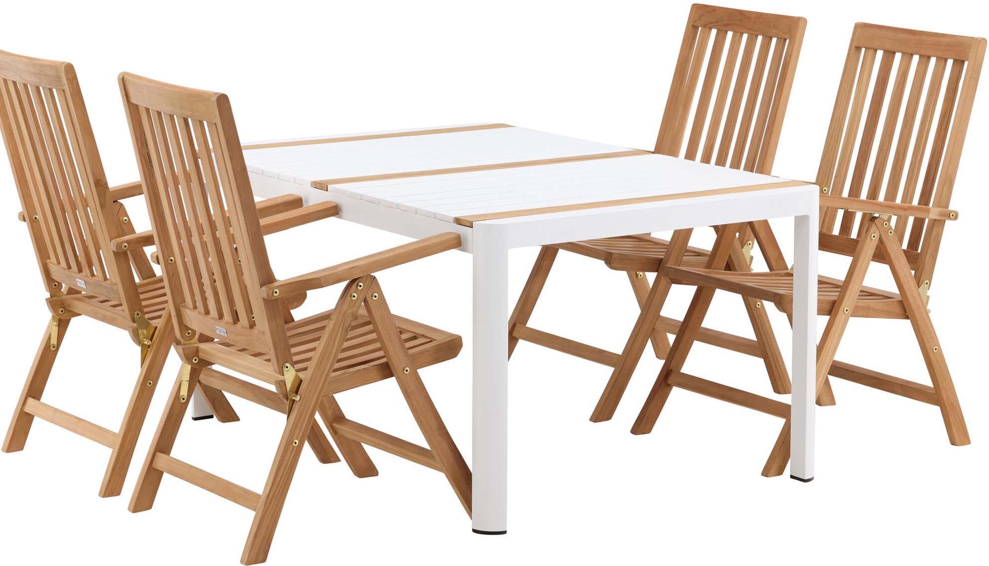 Robustes Togo Tischset mit Kenya Tisch, perfekt für Terrassenfeste.