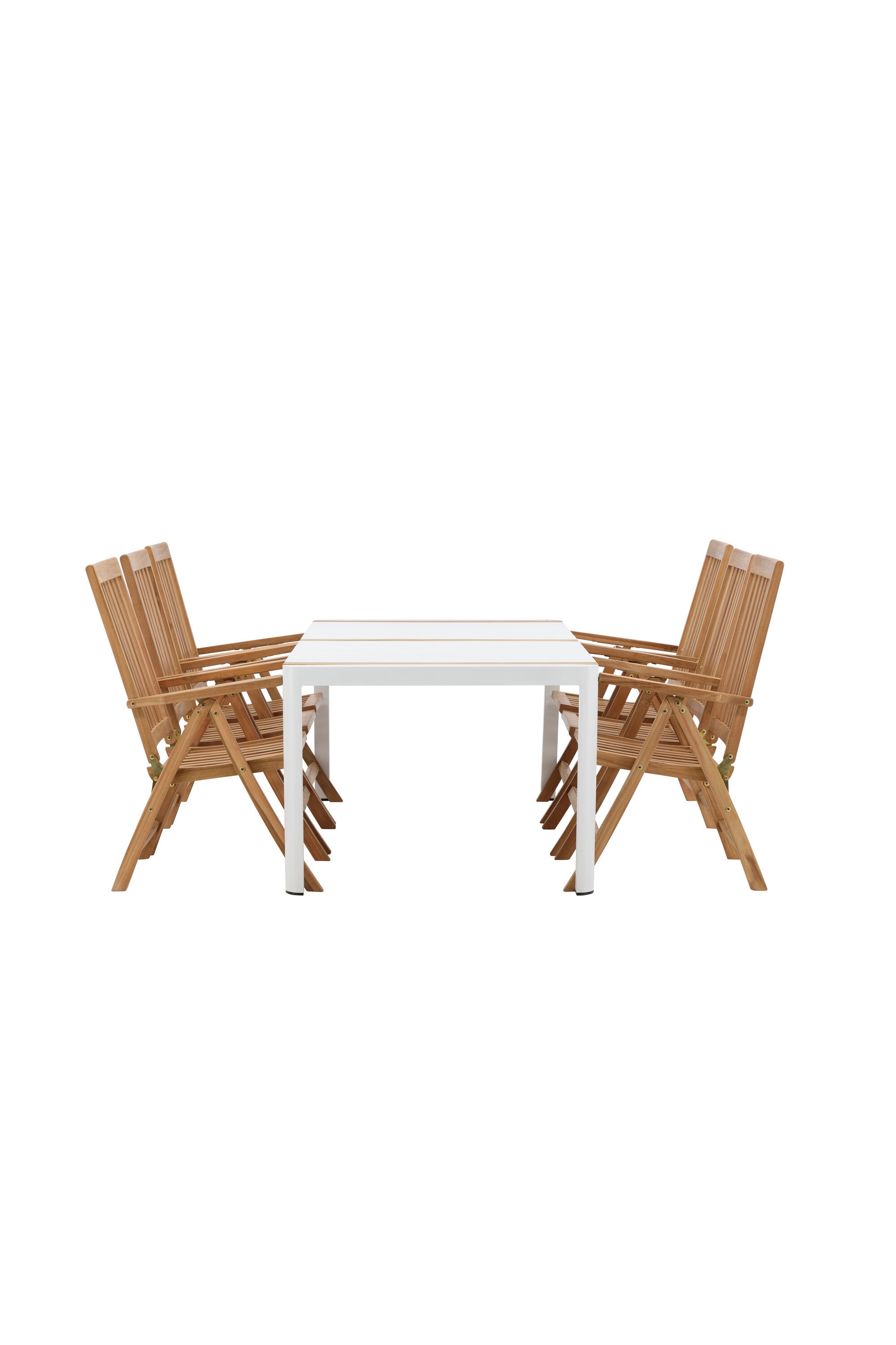 Togo Outdoor-Tischset + Kenya 200cm/6St. in Natur präsentiert im Onlineshop von KAQTU Design AG. Gartentischset ist von Venture Home