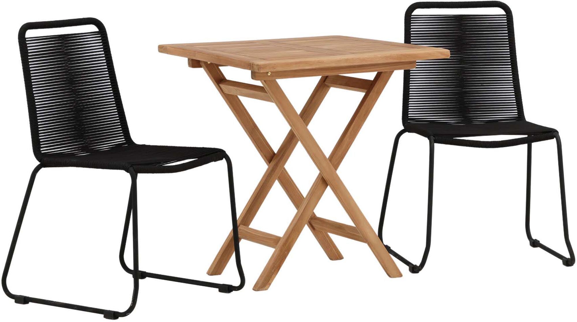 Stilvolles Kenya Tischset: 2 Stühle, 70cm, für entspanntes Outdoor-Erlebnis.