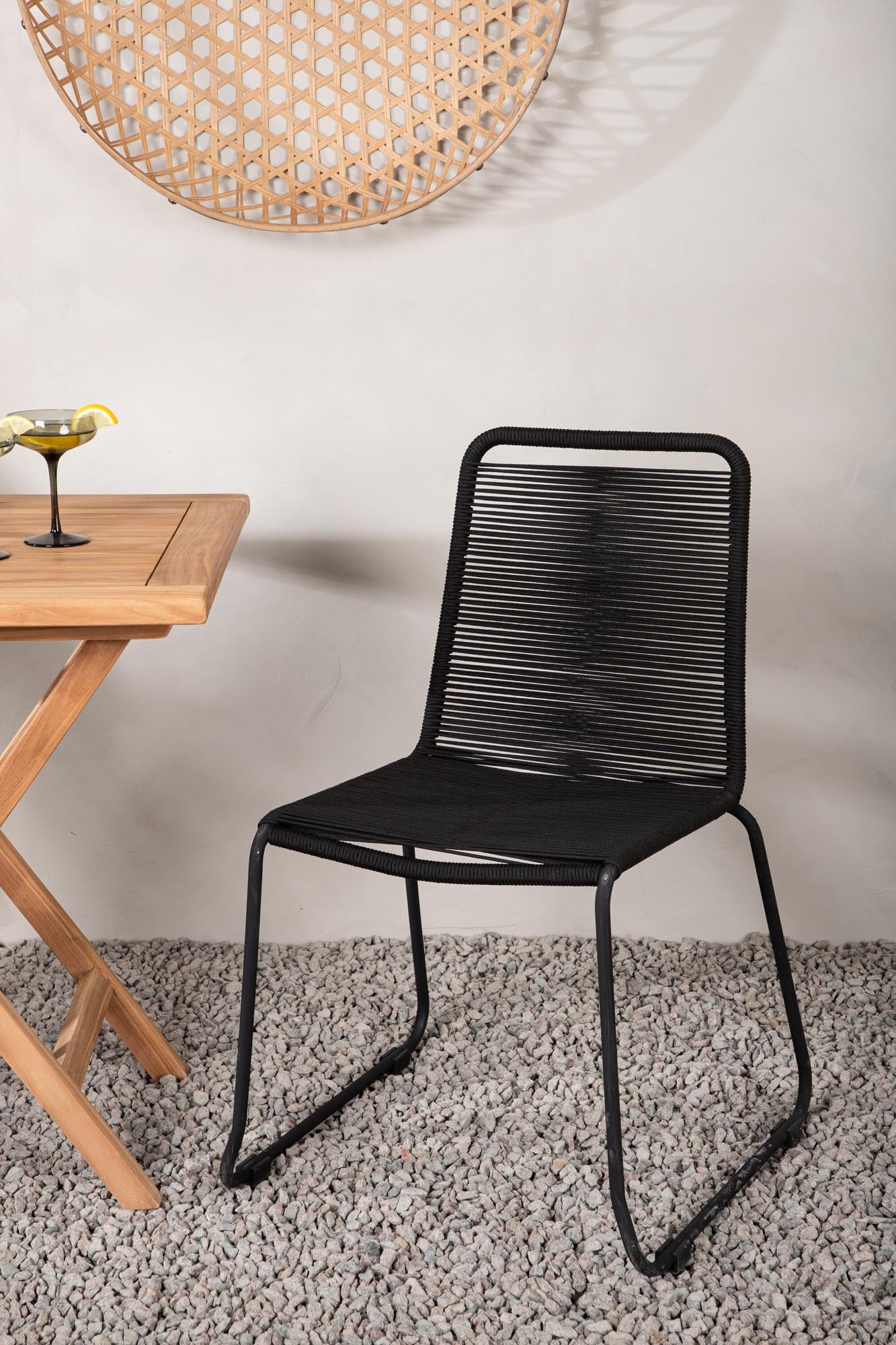 Elegantes Kenya Tischset: 2 Stühle, 70cm, ideal für Gartenfreude.