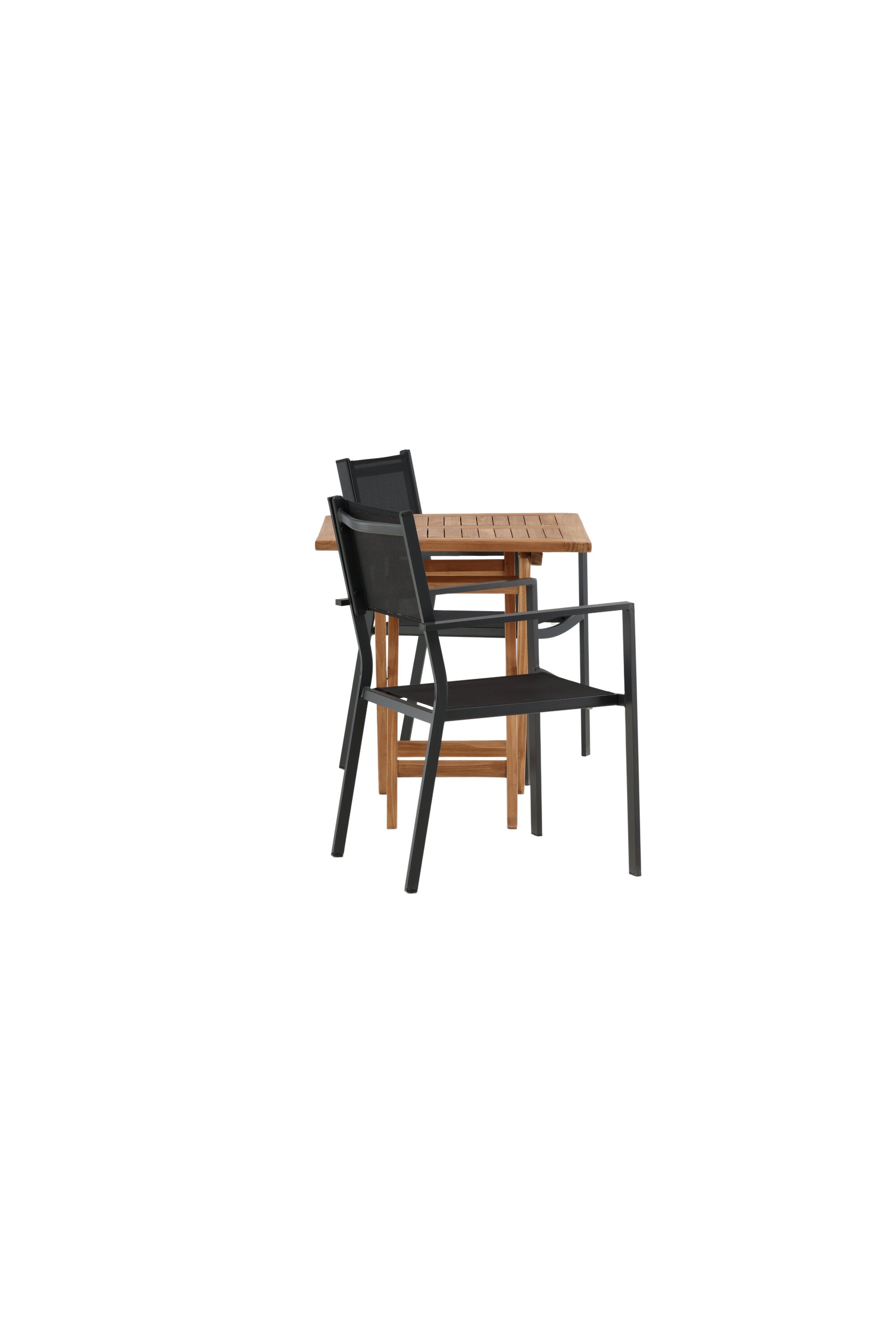 Kenya Outdoor-Tischset 70cm/2St. in Schwarz präsentiert im Onlineshop von KAQTU Design AG. Gartentischset ist von Venture Home