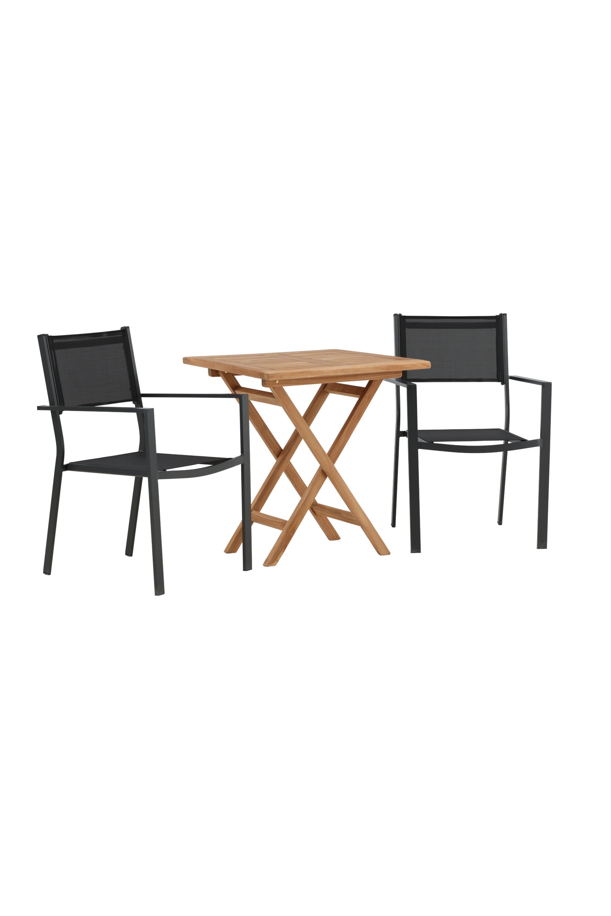 Kenya Outdoor-Tischset 70cm/2St. in Schwarz präsentiert im Onlineshop von KAQTU Design AG. Gartentischset ist von Venture Home