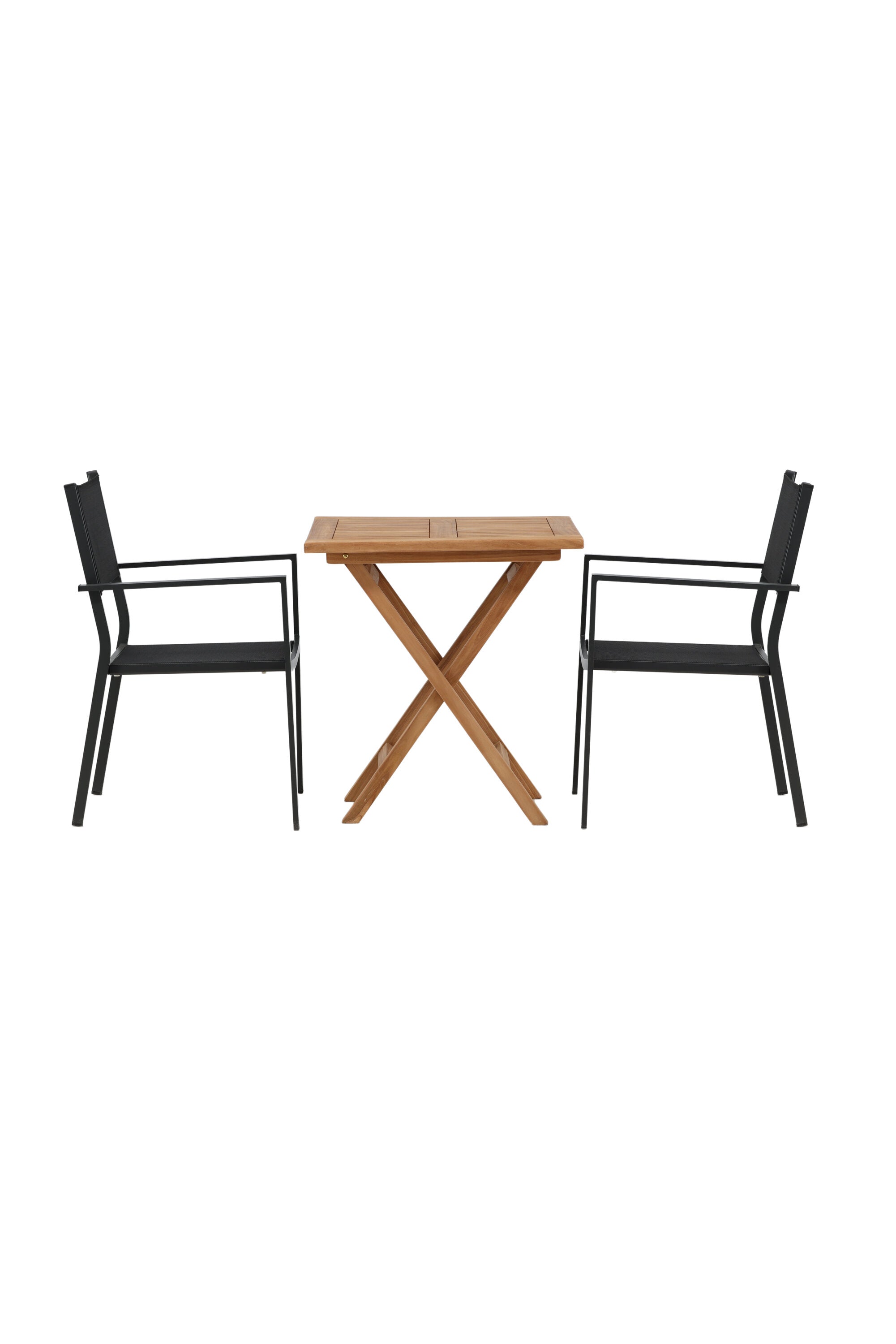 Kenya Outdoor-Tischset 70cm/2St. in Schwarz präsentiert im Onlineshop von KAQTU Design AG. Gartentischset ist von Venture Home