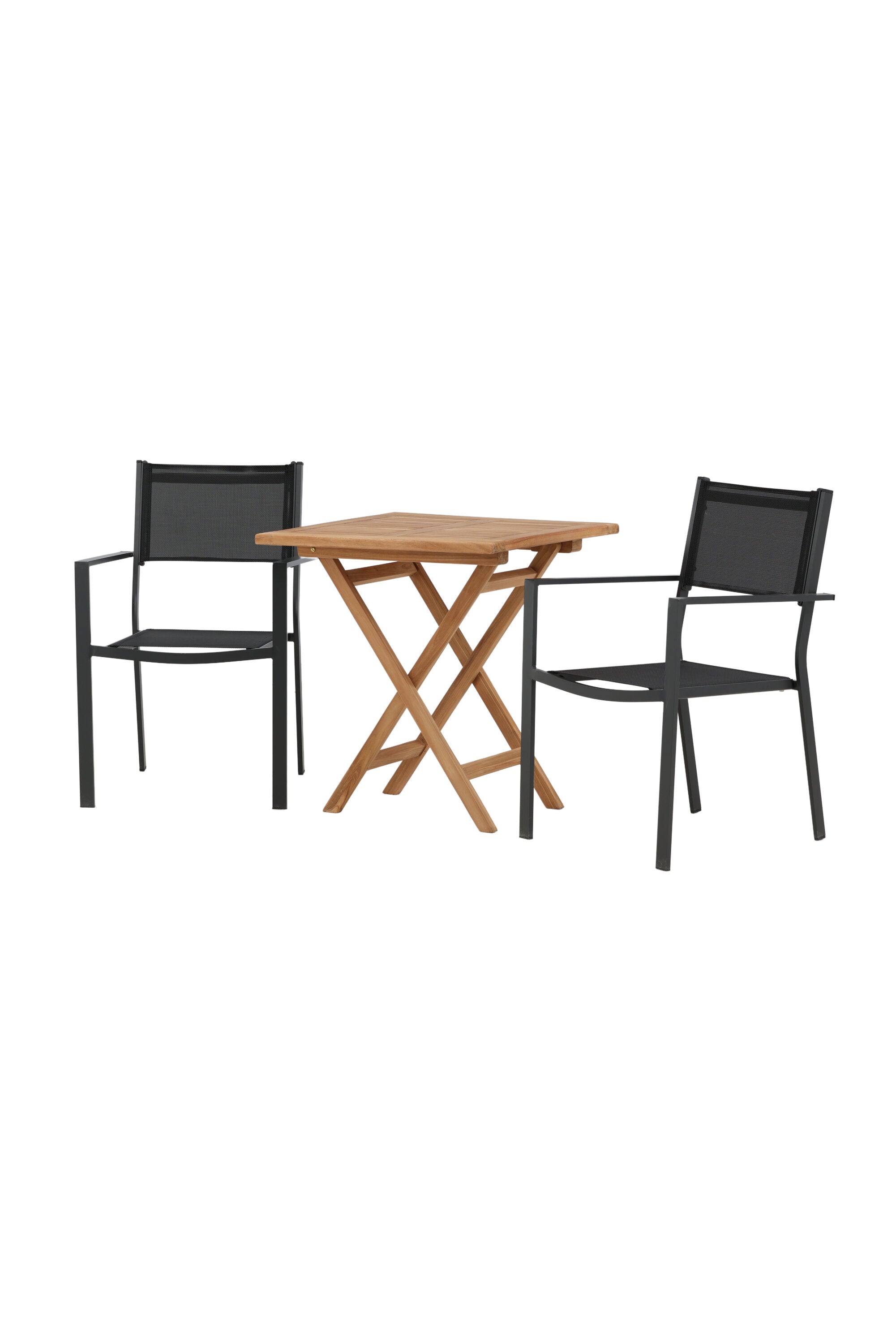 Kenya Outdoor-Tischset 70cm/2St. in Schwarz präsentiert im Onlineshop von KAQTU Design AG. Gartentischset ist von Venture Home