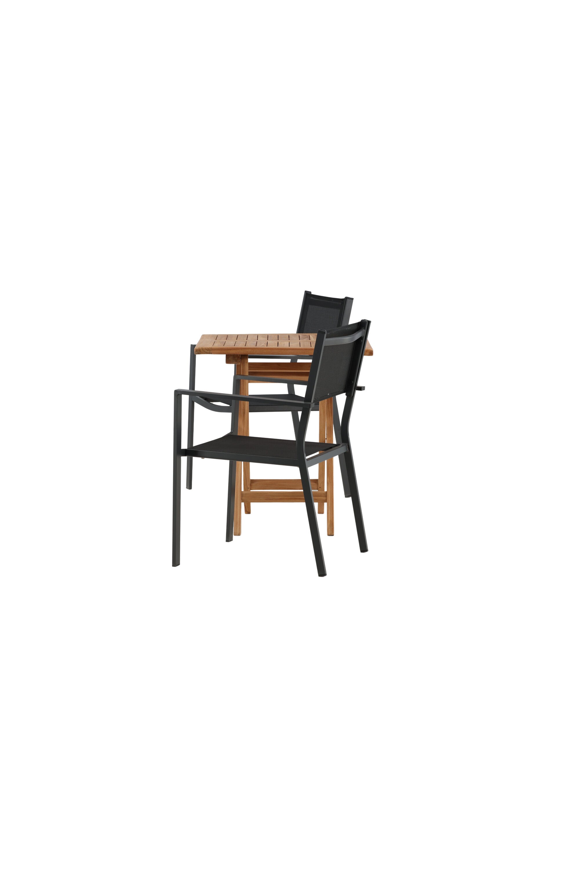 Kenya Outdoor-Tischset 70cm/2St. in Schwarz präsentiert im Onlineshop von KAQTU Design AG. Gartentischset ist von Venture Home