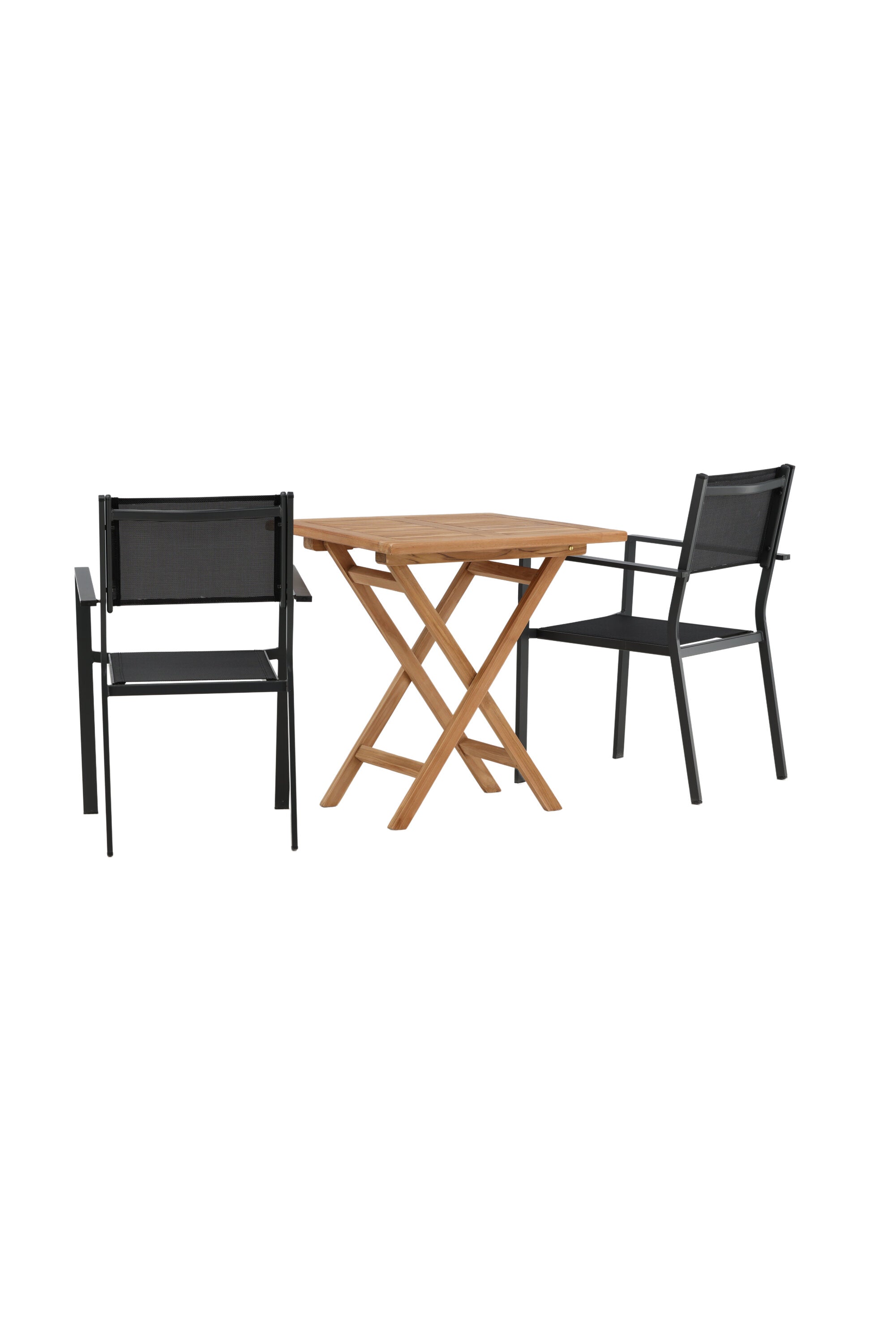 Kenya Outdoor-Tischset 70cm/2St. in Schwarz präsentiert im Onlineshop von KAQTU Design AG. Gartentischset ist von Venture Home