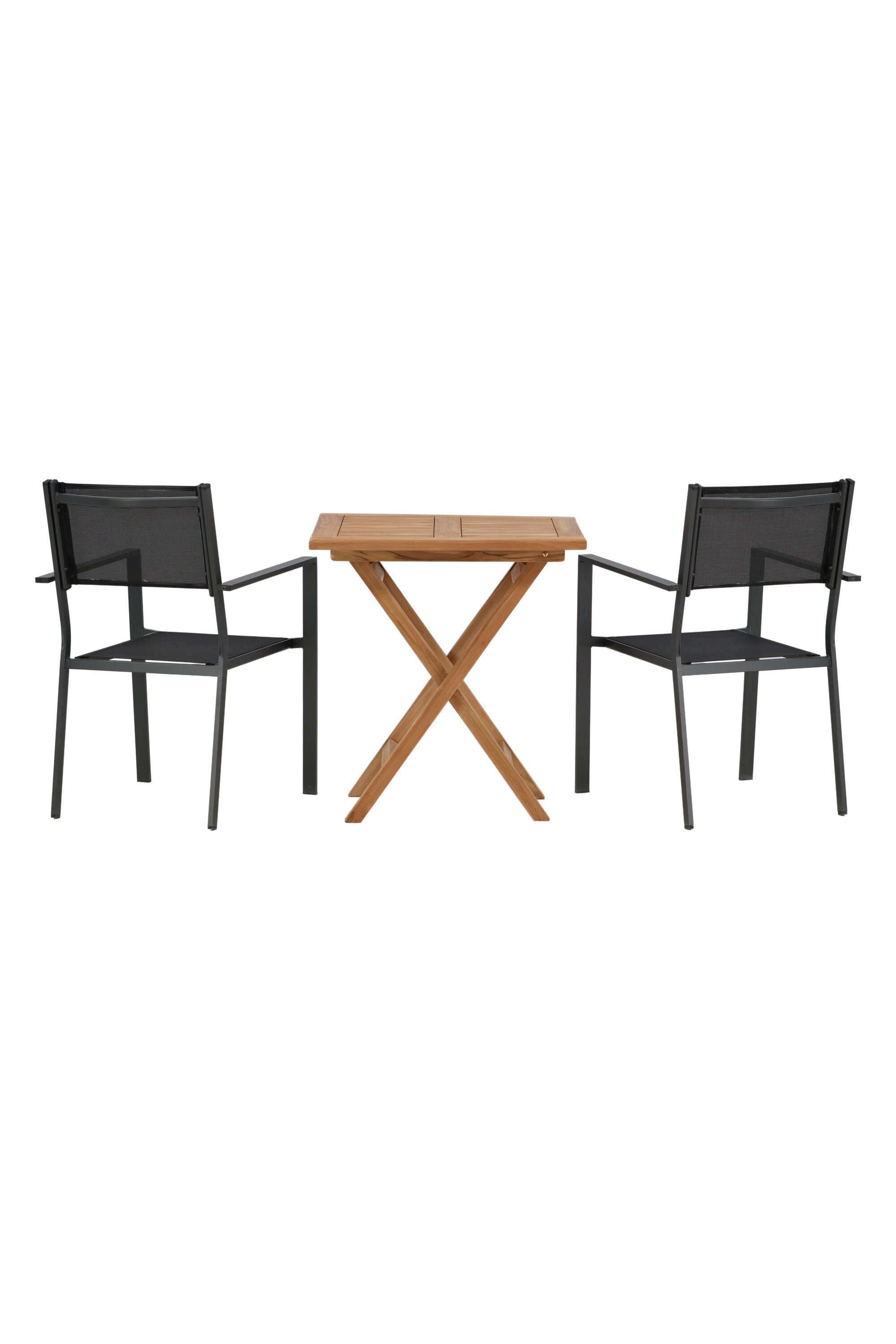 Kenya Outdoor-Tischset 70cm/2St. in Schwarz präsentiert im Onlineshop von KAQTU Design AG. Gartentischset ist von Venture Home