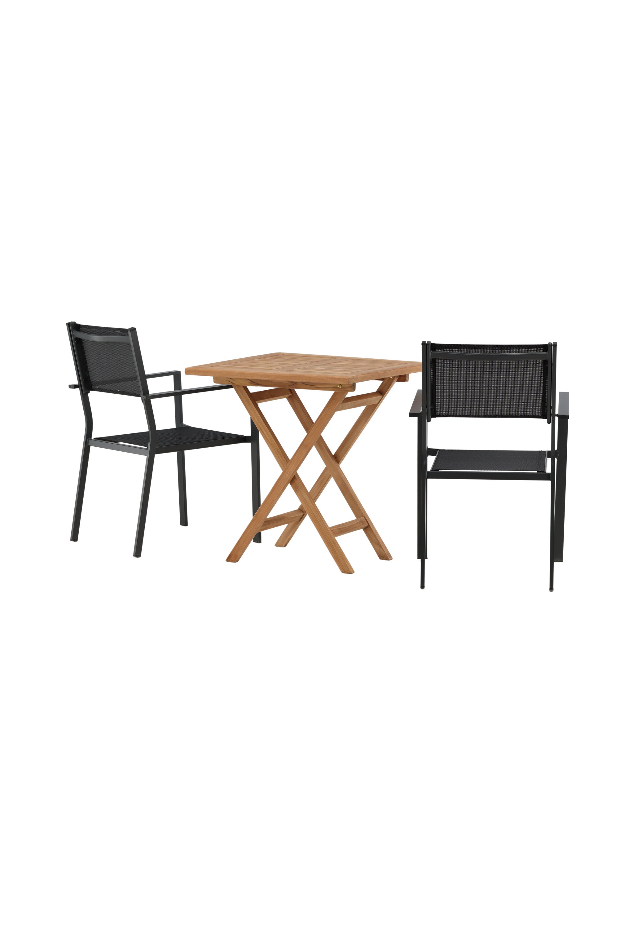 Kenya Outdoor-Tischset 70cm/2St. in Schwarz präsentiert im Onlineshop von KAQTU Design AG. Gartentischset ist von Venture Home