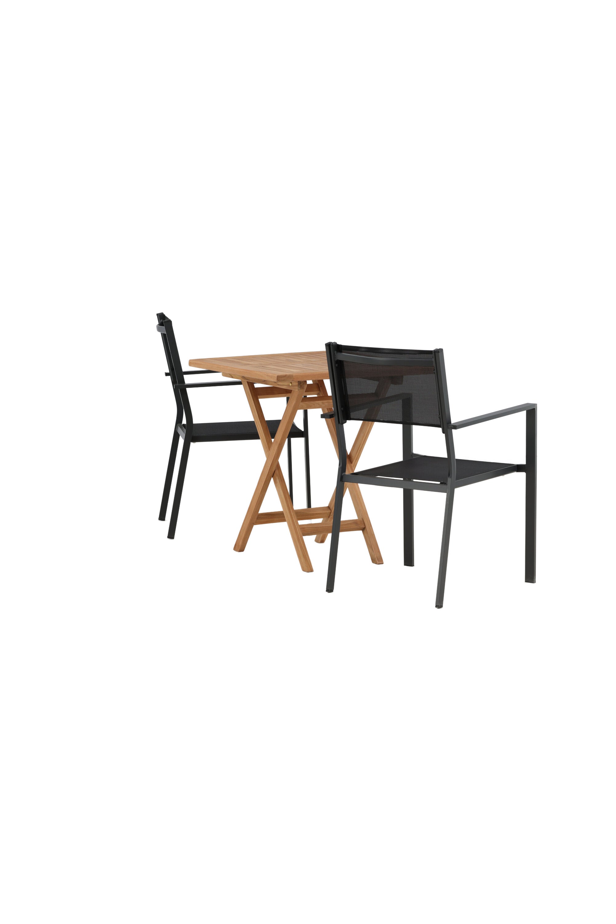 Kenya Outdoor-Tischset 70cm/2St. in Schwarz präsentiert im Onlineshop von KAQTU Design AG. Gartentischset ist von Venture Home