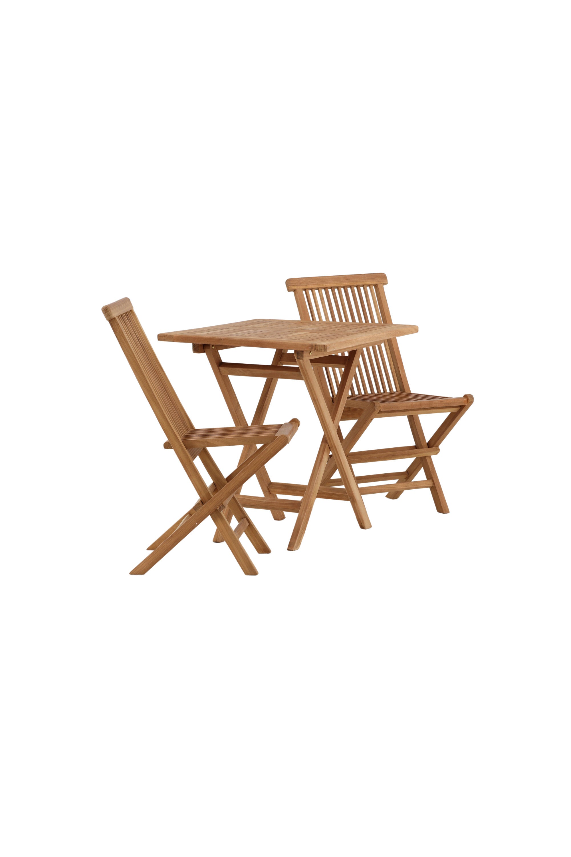 Kenya Outdoor-Klapptischset ohne Armlehene 70cm/2St. in Natur / Grau präsentiert im Onlineshop von KAQTU Design AG. Gartentischset ist von Venture Home