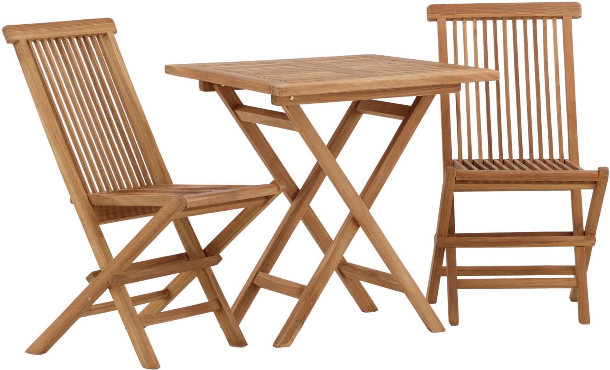 Elegantes Klapptischset für Terrasse, perfekt für gesellige Runden.