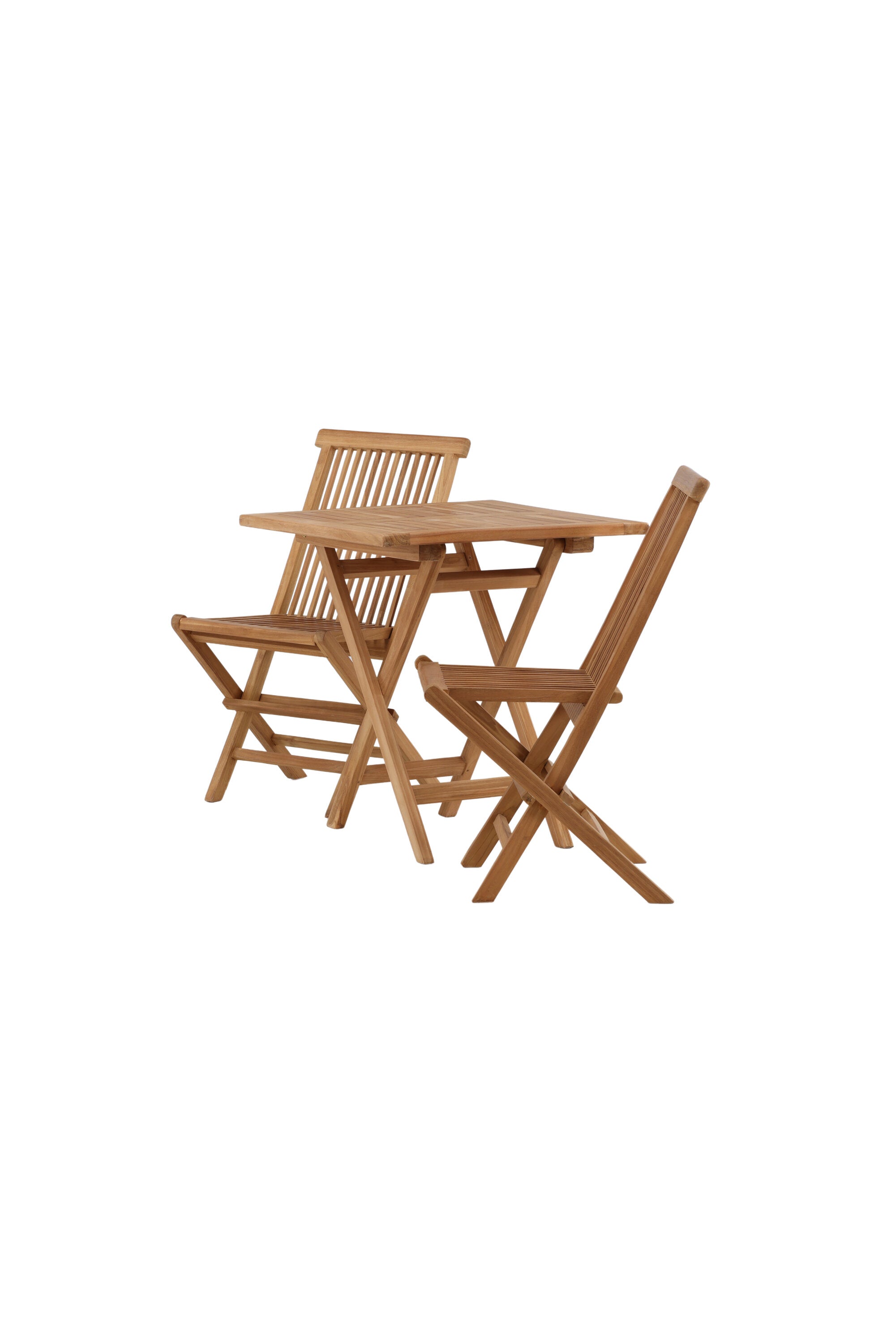 Kenya Outdoor-Klapptischset ohne Armlehene 70cm/2St. in Natur / Grau präsentiert im Onlineshop von KAQTU Design AG. Gartentischset ist von Venture Home