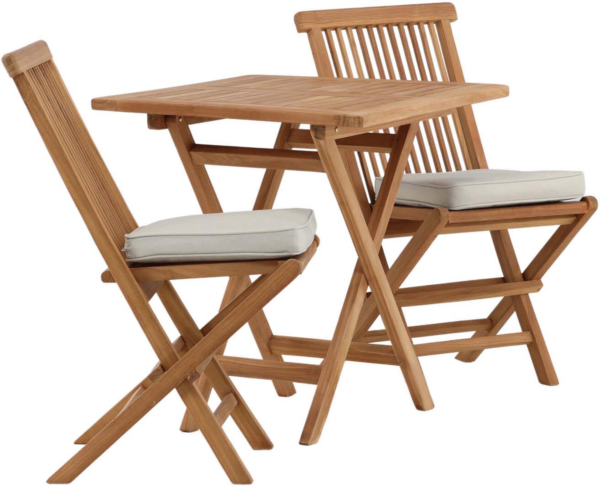 Stilvolles Klapptischset für Balkon, ideal für gemütliche Abende.