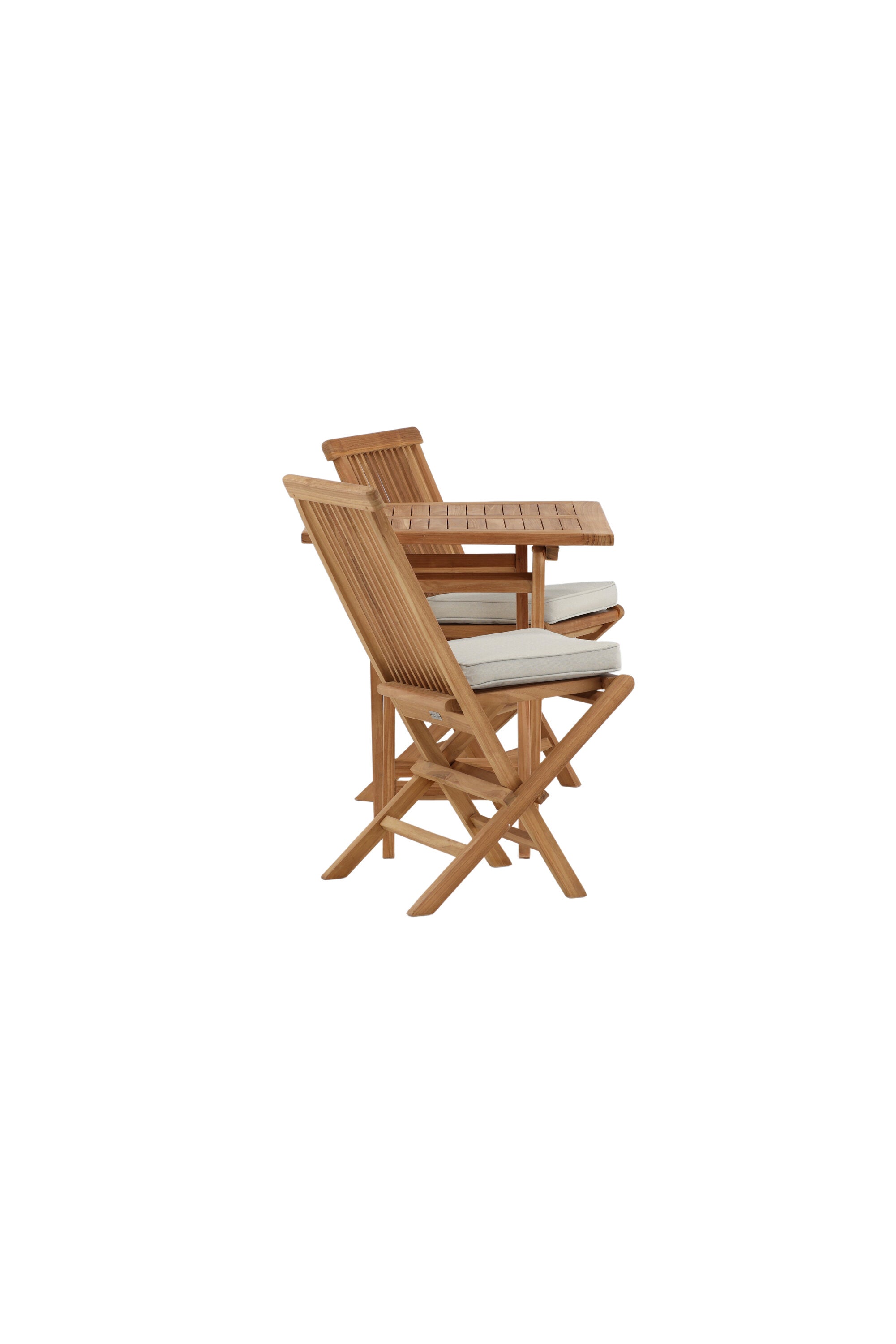 Kenya Outdoor-Klapptischset ohne Armlehene 70cm/2St. in Natur präsentiert im Onlineshop von KAQTU Design AG. Gartentischset ist von Venture Home