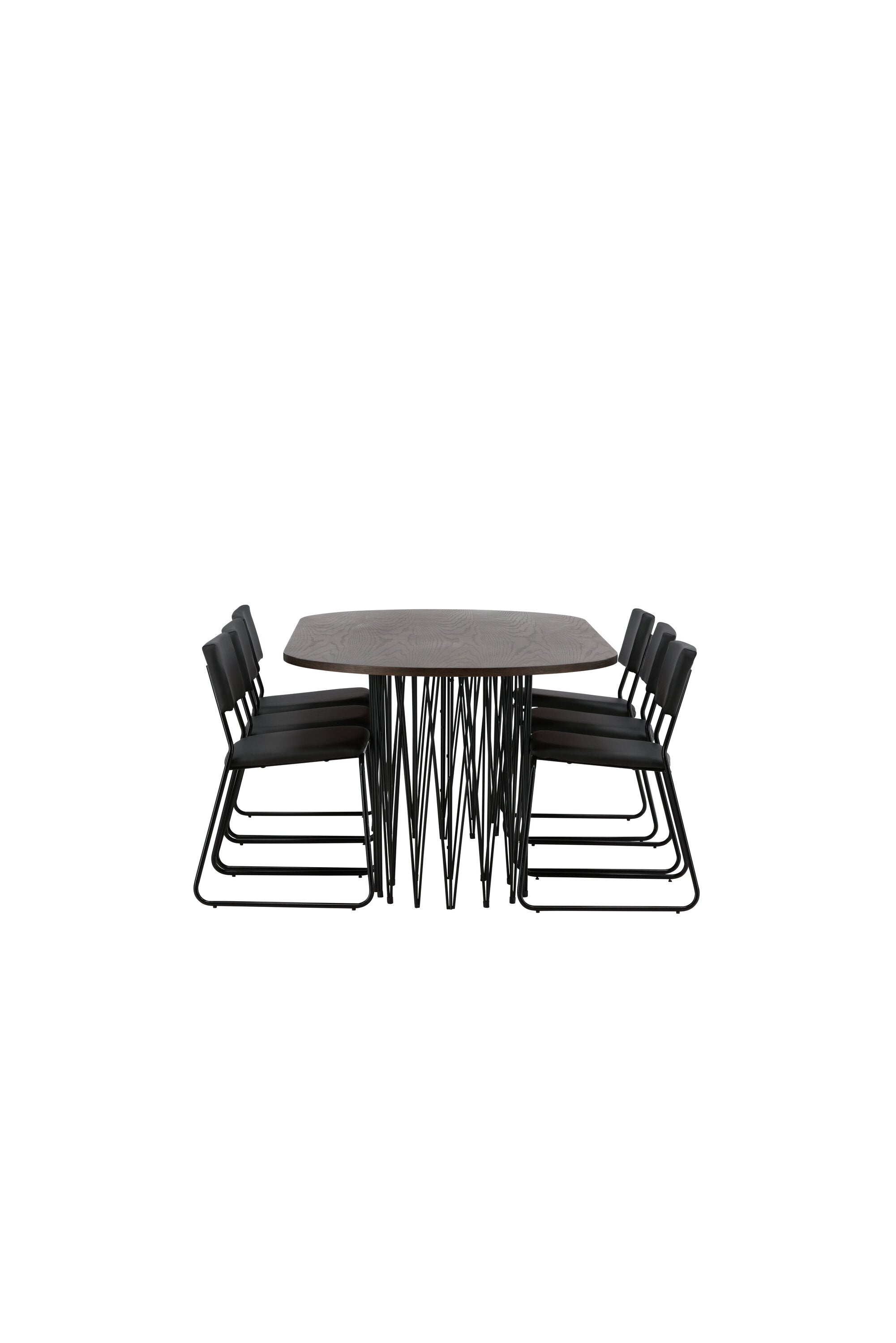 Stone Esszimmerset + Kenth 220cm/6St. in Schwarz präsentiert im Onlineshop von KAQTU Design AG. Esszimmerset ist von Venture Home