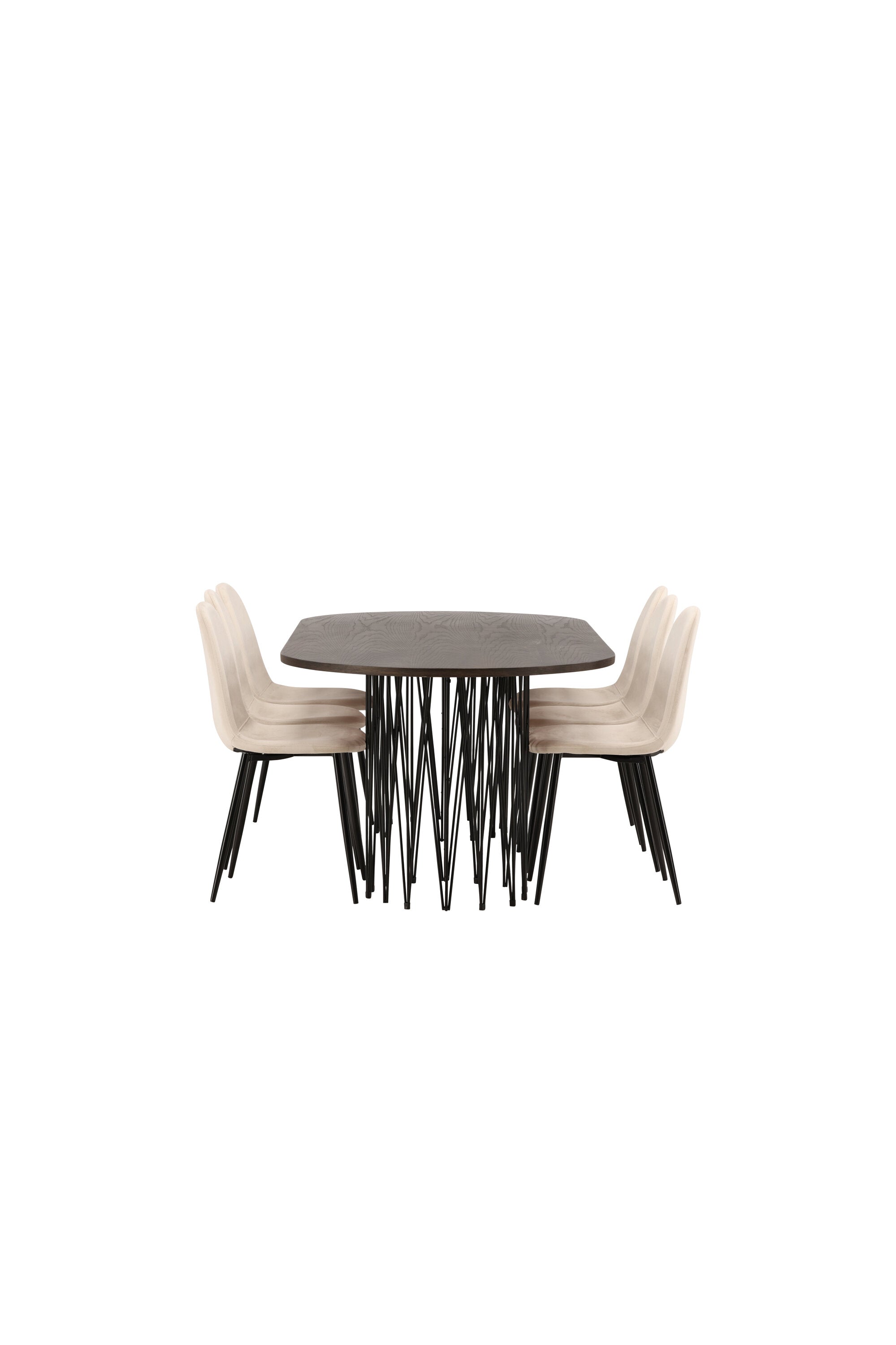 Stone Esszimmerset + Polar 220cm/6St. in Beige, Schwarz präsentiert im Onlineshop von KAQTU Design AG. Esszimmerset ist von Venture Home