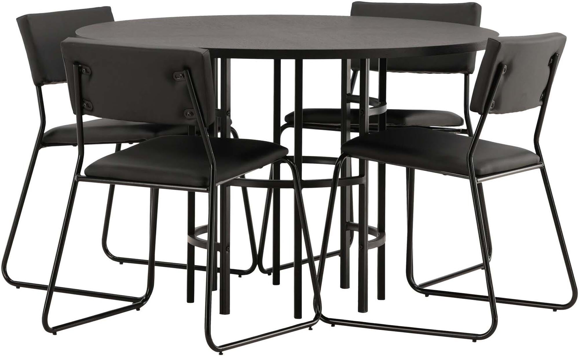 Skandinavisches Esszimmerset für gemütliche Runden zu viert.