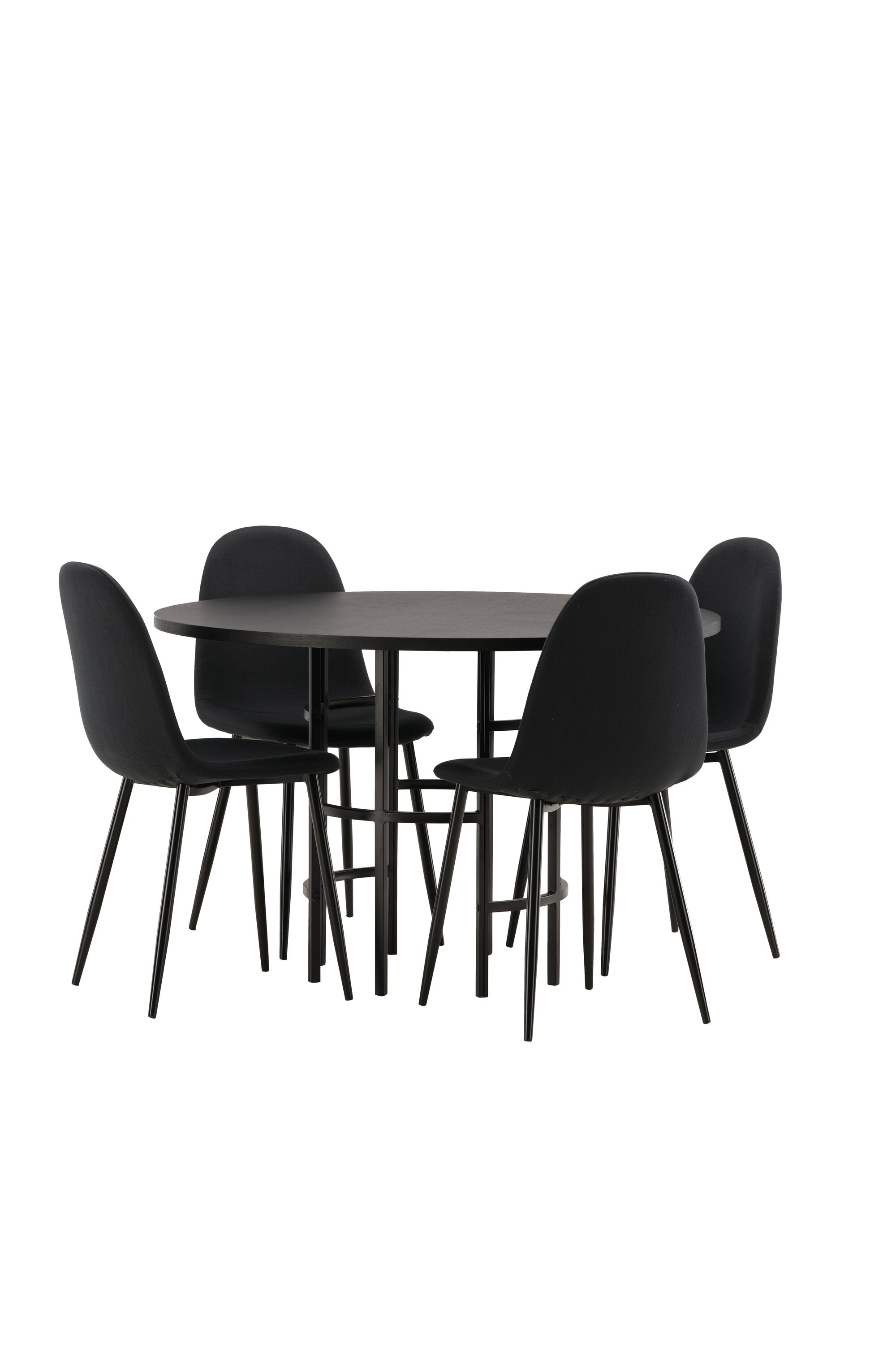 Esszimmerset Copenhagen + Polar ⌀115cm/4St. in Schwarz präsentiert im Onlineshop von KAQTU Design AG. Esszimmerset ist von Venture Home
