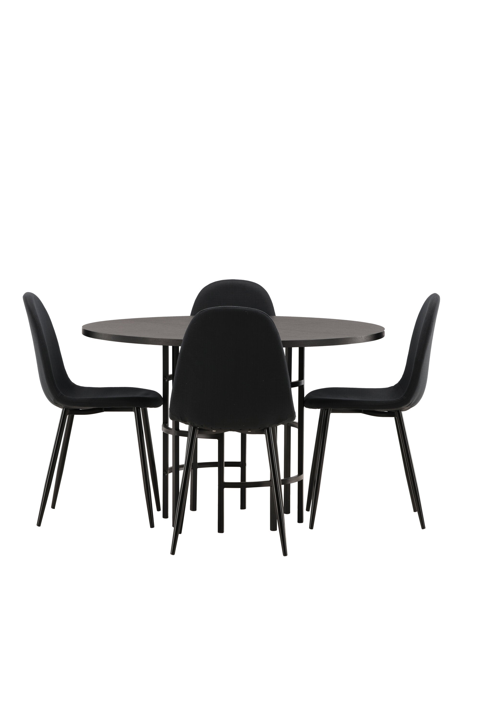 Esszimmerset Copenhagen + Polar ⌀115cm/4St. in Schwarz präsentiert im Onlineshop von KAQTU Design AG. Esszimmerset ist von Venture Home