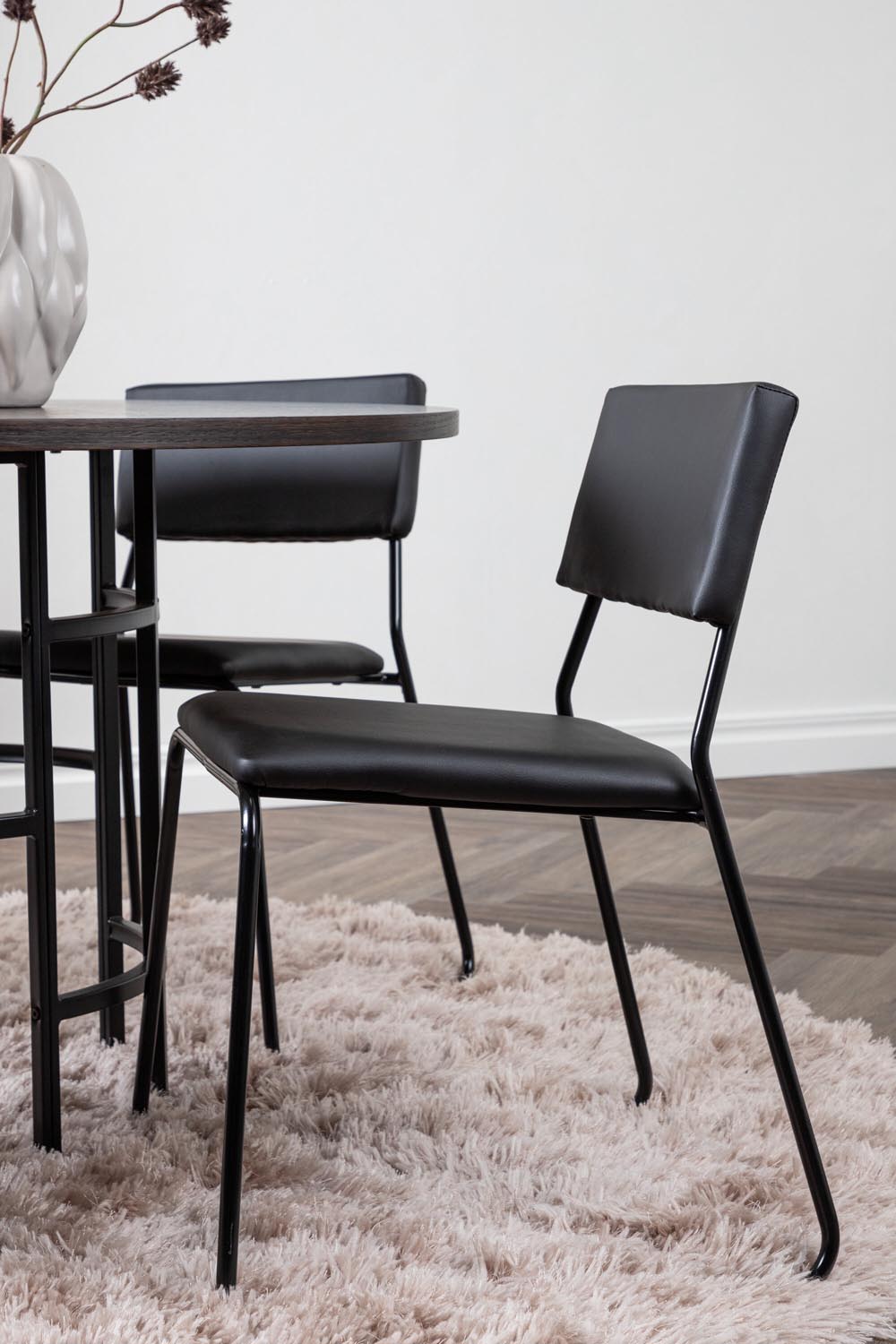 Esszimmerset Copenhagen + Kenth ⌀115cm/4St. in Mocca / Schwarz präsentiert im Onlineshop von KAQTU Design AG. Esszimmerset ist von Venture Home