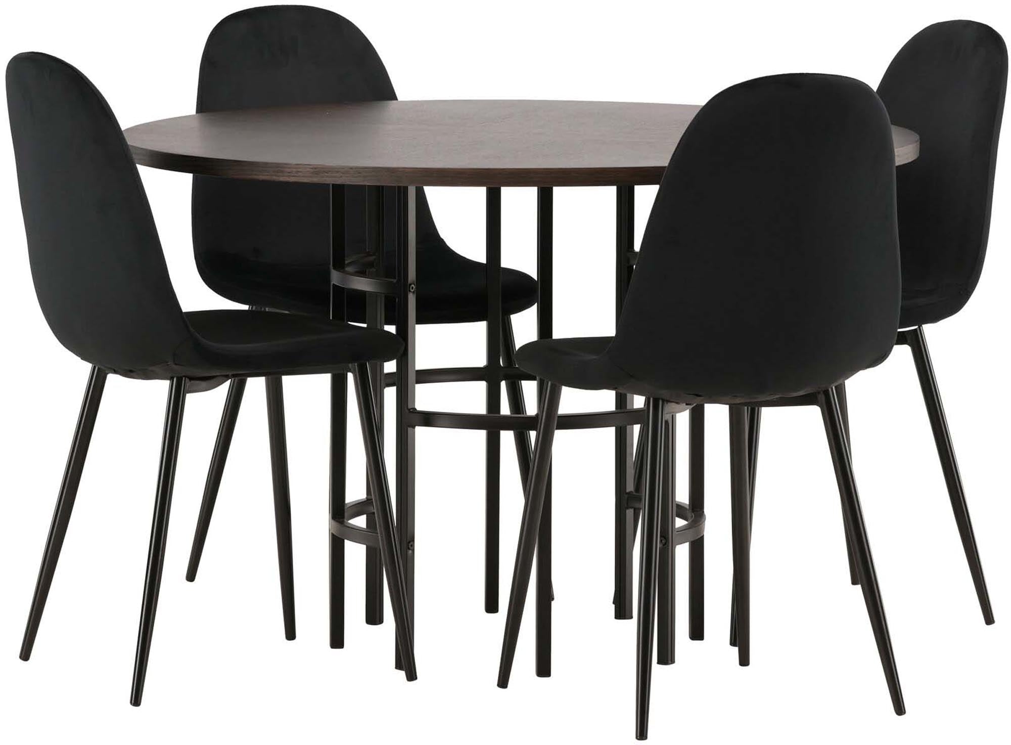 Stilvolles Esszimmerset Copenhagen + Polar: Moderner Tisch und komfortable Stühle für unvergessliche Momente mit Familie und Freunden.