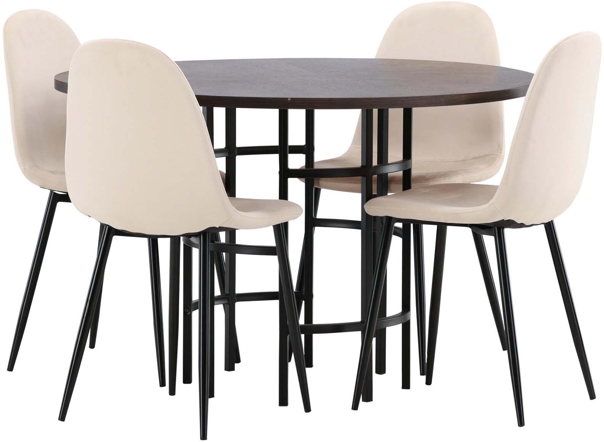 Elegantes Esszimmerset für stilvolle skandinavische Wohnräume.