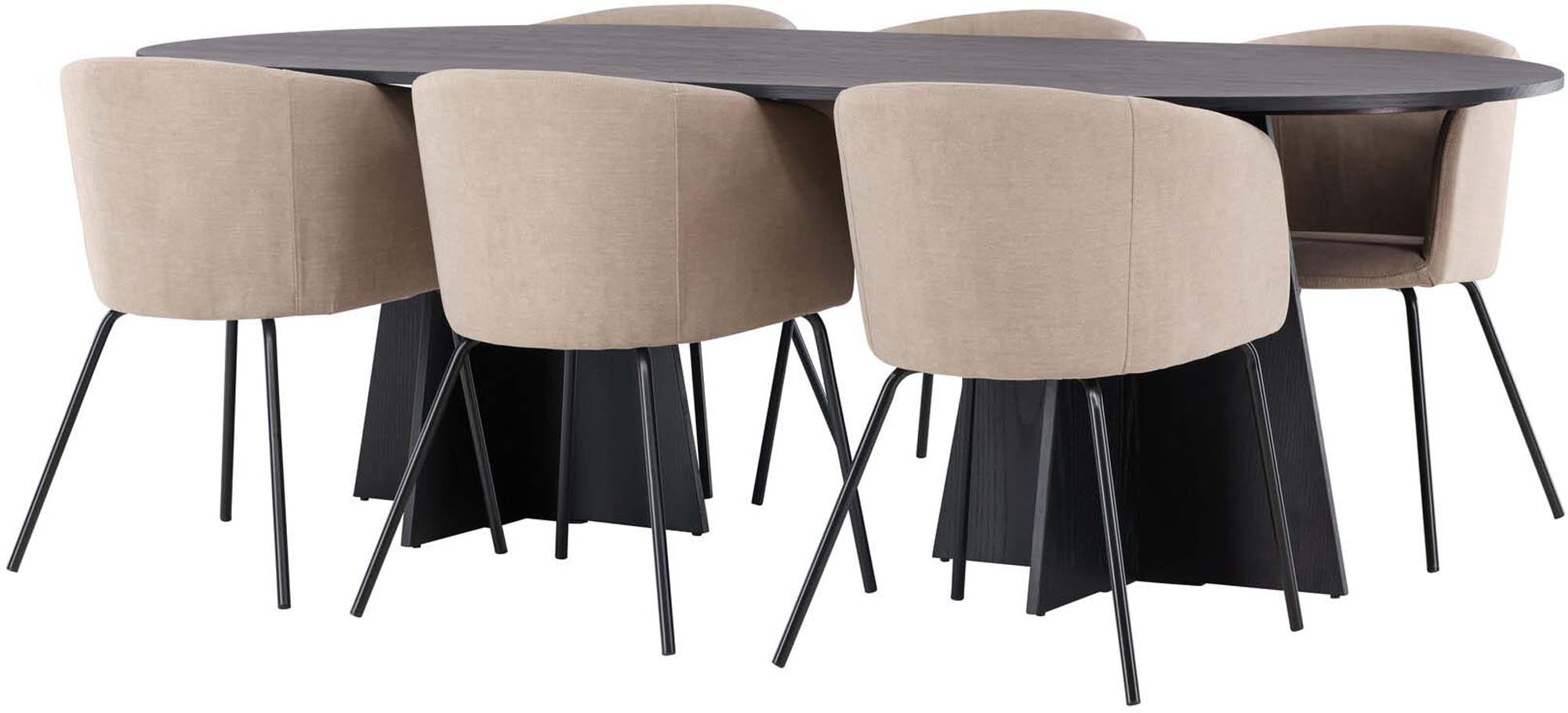 Elegantes Bootcut Esszimmerset von Venture Home: Stilvoller Esstisch und bequeme Stühle für gesellige Runden und höchsten Komfort.