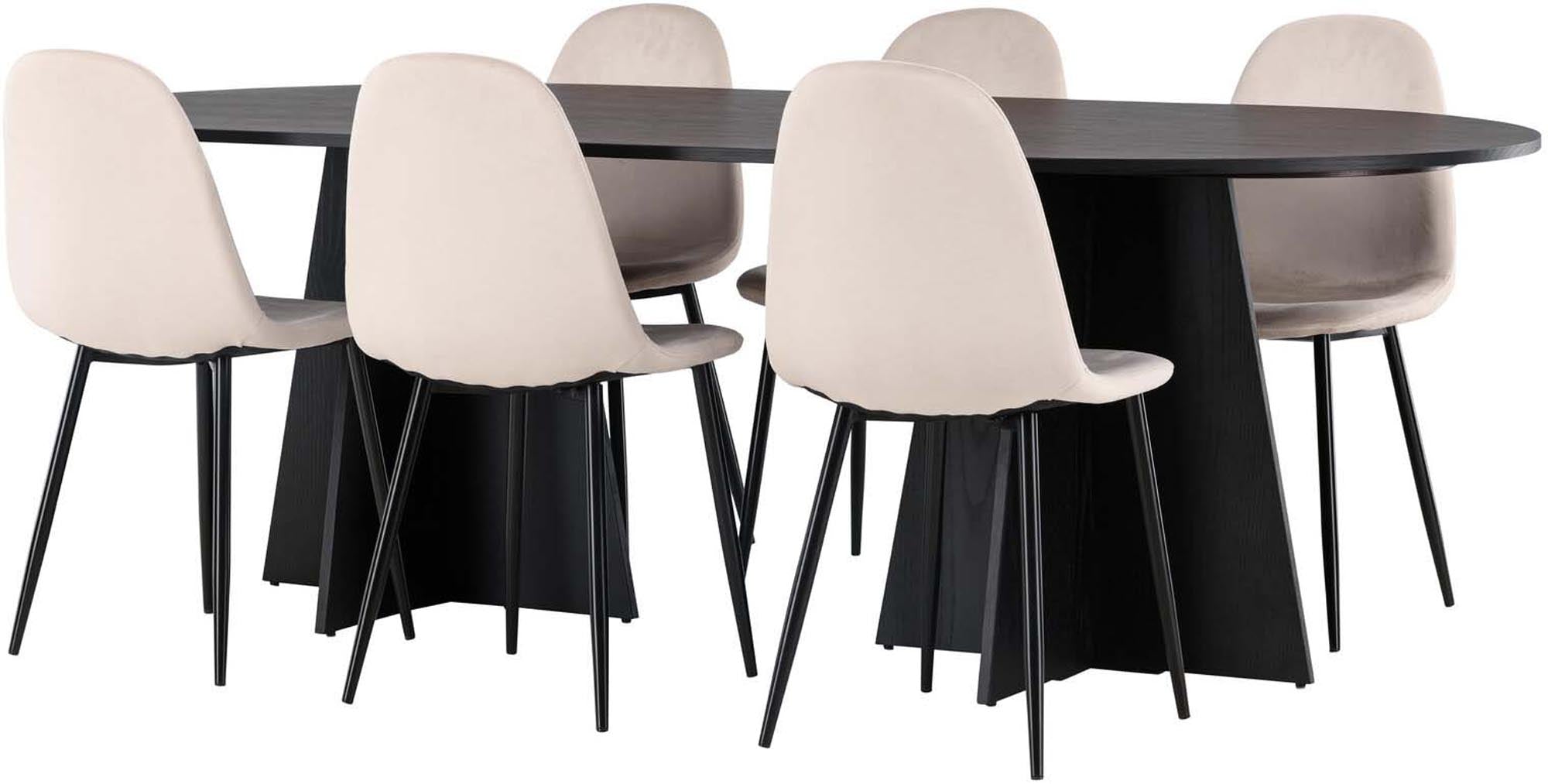 Modernes Bootcut Esszimmerset 230cm für gesellige Runden.