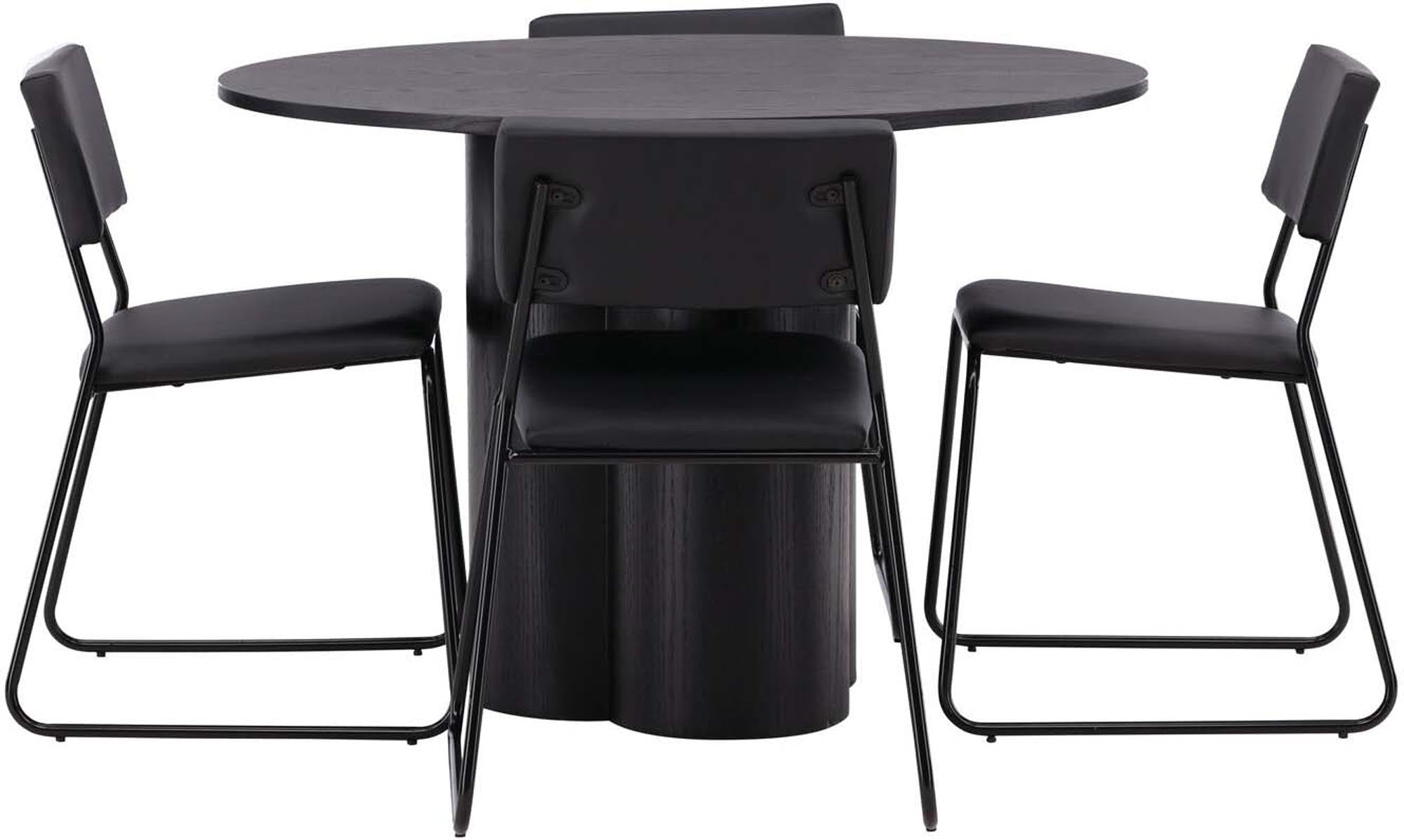 Stilvolles Olivia Esszimmer Set mit Kenth Tisch und 4 Stühlen.