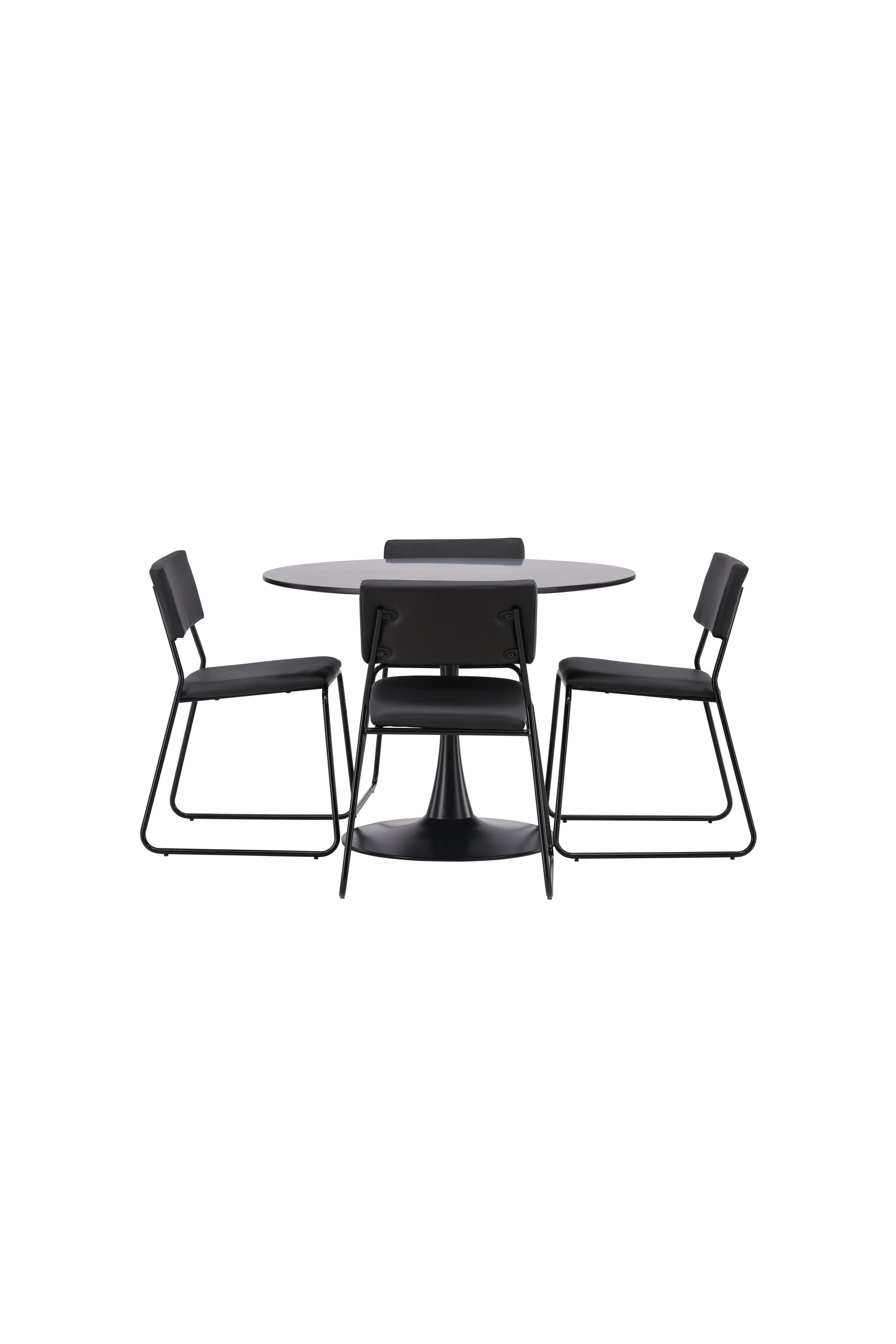 Glade Esszimmerset + Kenth ⌀100cm/4St. in Schwarz präsentiert im Onlineshop von KAQTU Design AG. Esszimmerset ist von Venture Home