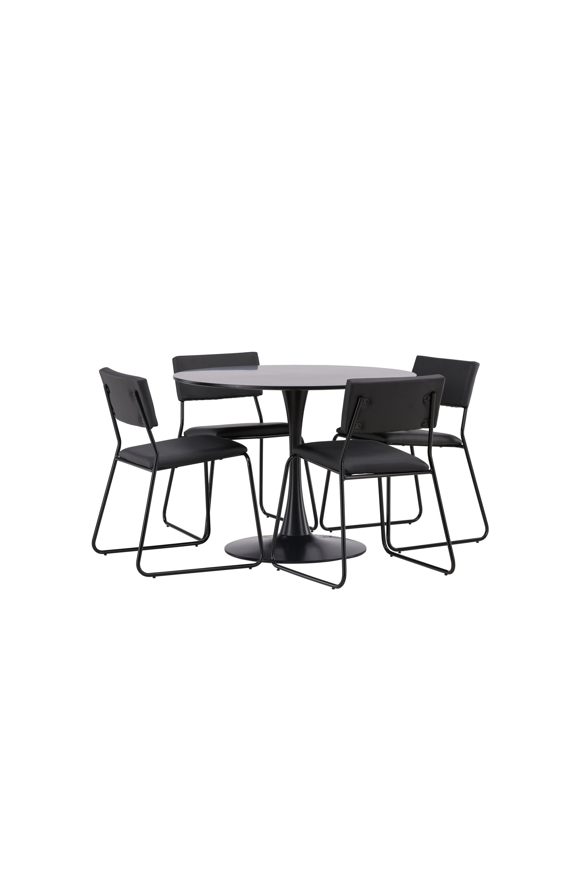 Glade Esszimmerset + Kenth ⌀100cm/4St. in Schwarz präsentiert im Onlineshop von KAQTU Design AG. Esszimmerset ist von Venture Home