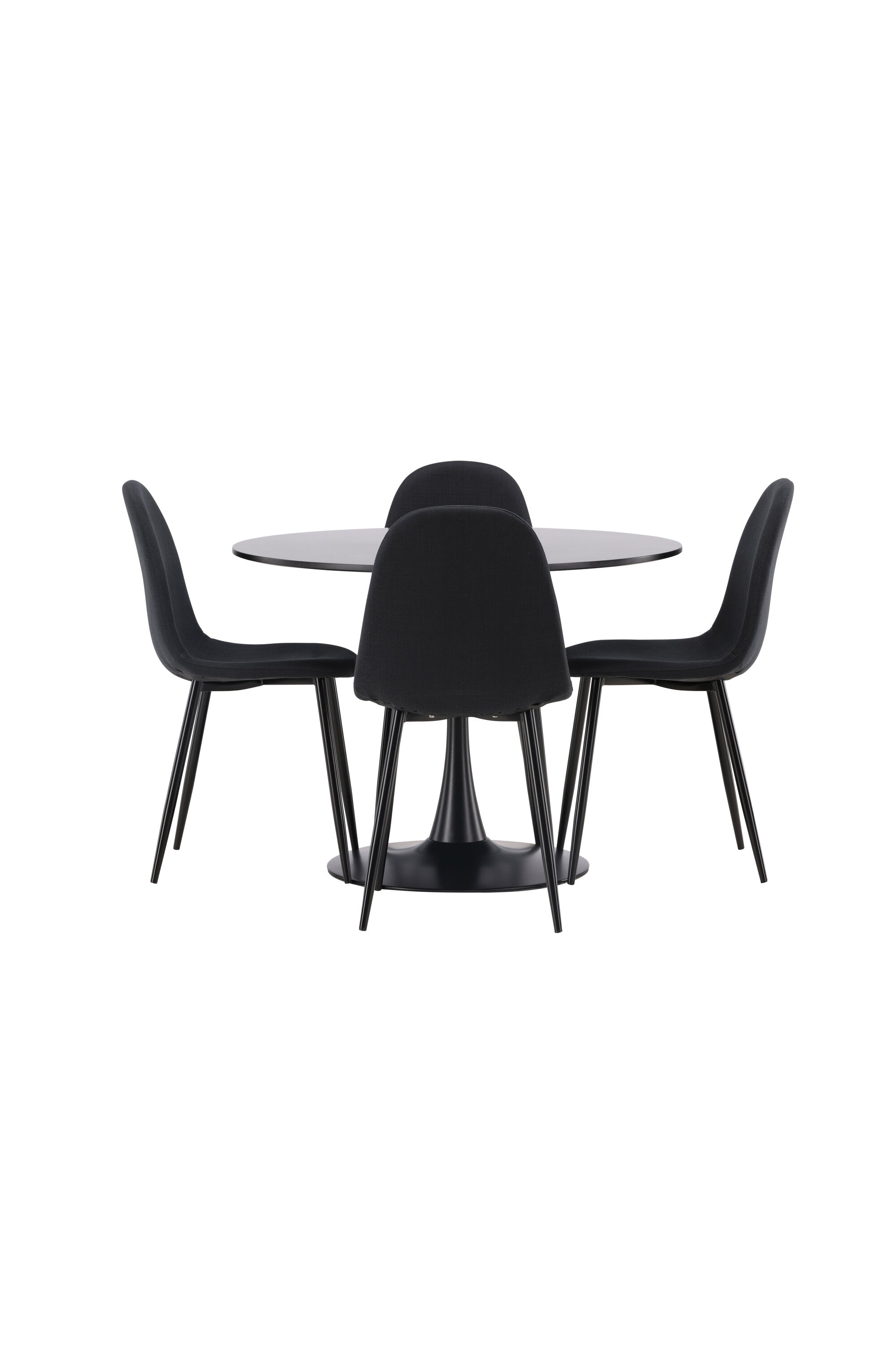 Glade Esszimmerset + Polar ⌀100cm/4St. in Schwarz präsentiert im Onlineshop von KAQTU Design AG. Esszimmerset ist von Venture Home