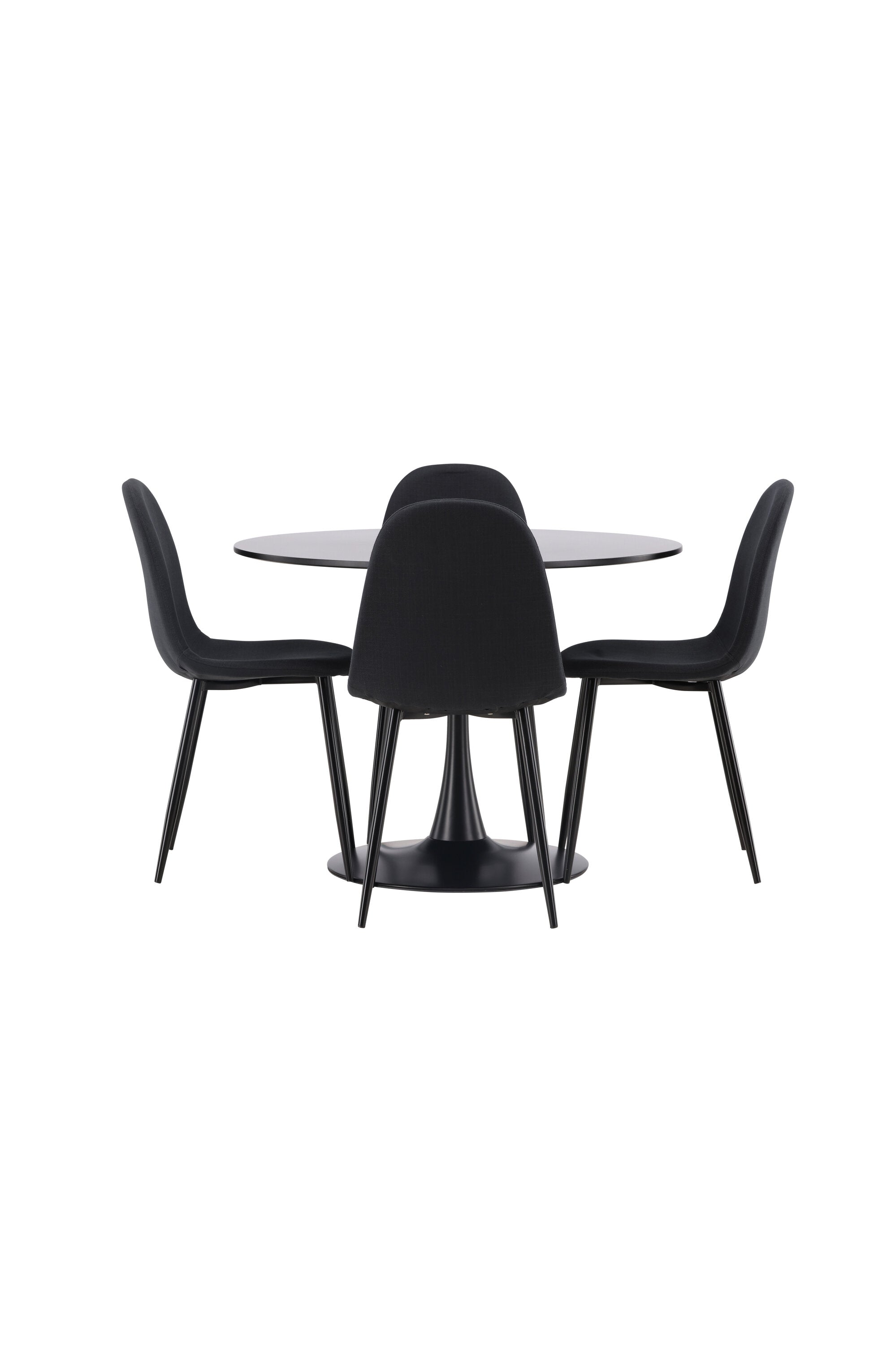 Glade Esszimmerset + Polar ⌀100cm/4St. in Schwarz präsentiert im Onlineshop von KAQTU Design AG. Esszimmerset ist von Venture Home