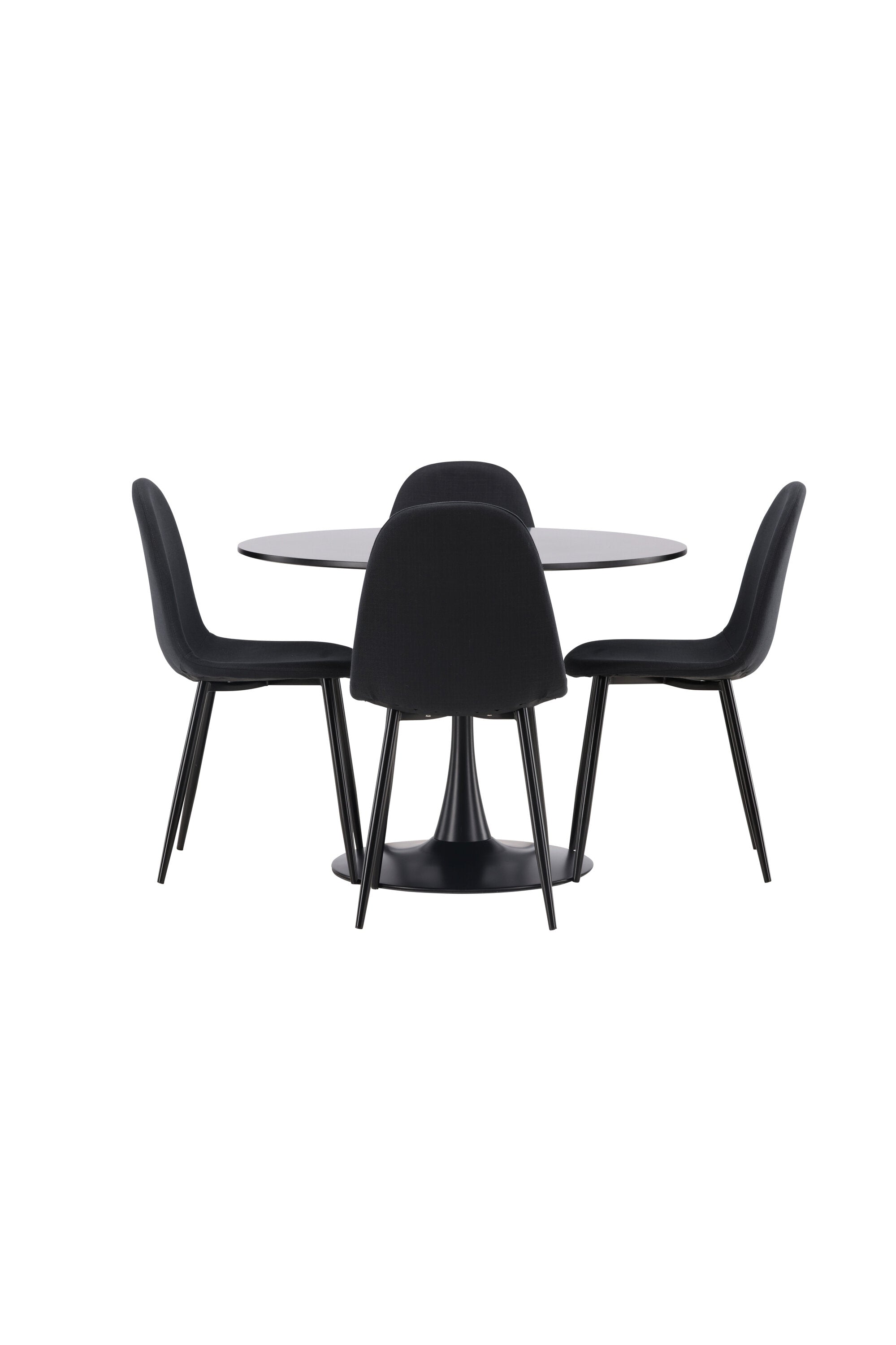 Glade Esszimmerset + Polar ⌀100cm/4St. in Schwarz präsentiert im Onlineshop von KAQTU Design AG. Esszimmerset ist von Venture Home