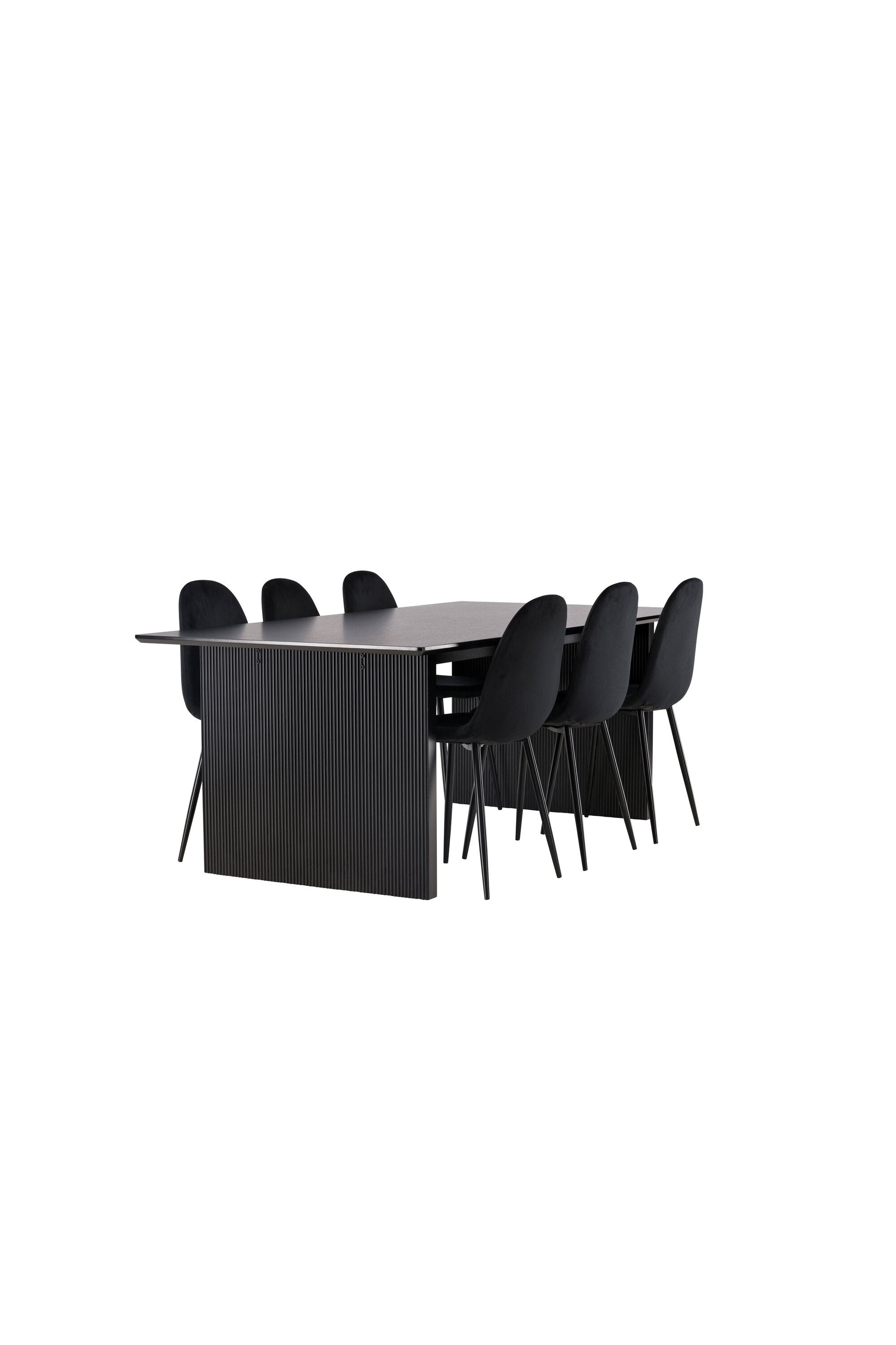 Vail Esszimmerset + Polar 200cm/6St. in Schwarz präsentiert im Onlineshop von KAQTU Design AG. Esszimmerset ist von Venture Home