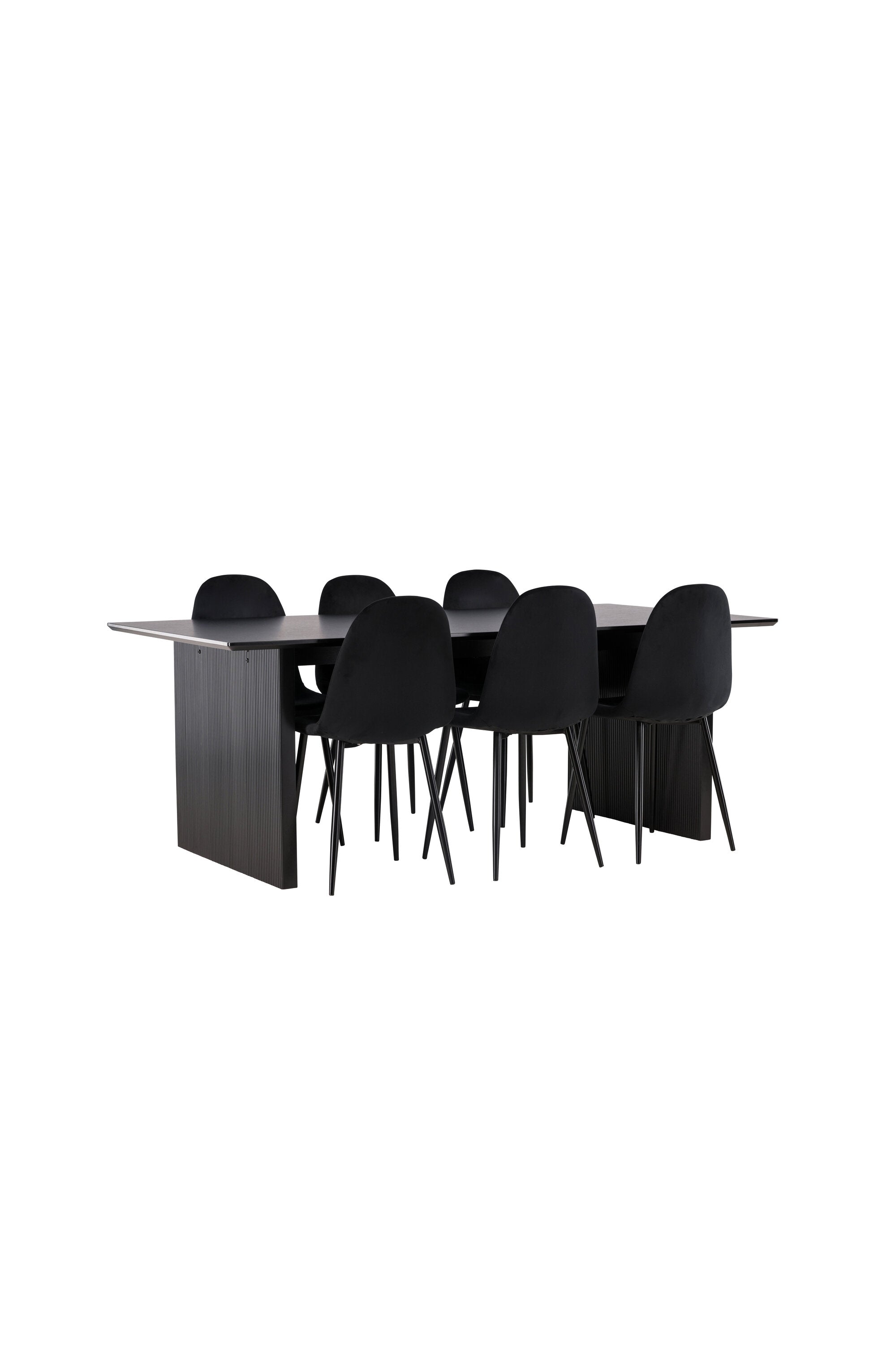 Vail Esszimmerset + Polar 200cm/6St. in Schwarz präsentiert im Onlineshop von KAQTU Design AG. Esszimmerset ist von Venture Home